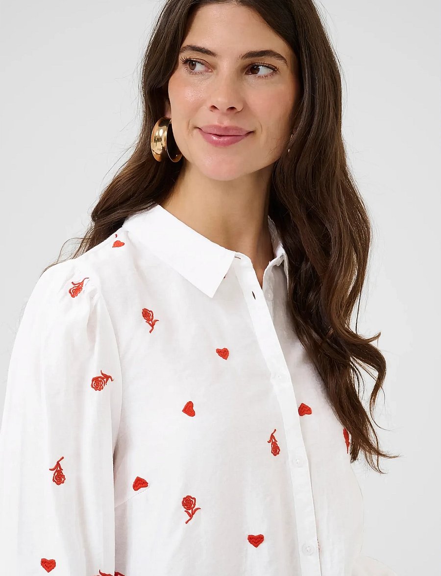 Cream - CRJeanne Shirt - pikkade varrukatega särgid - snow white - 5