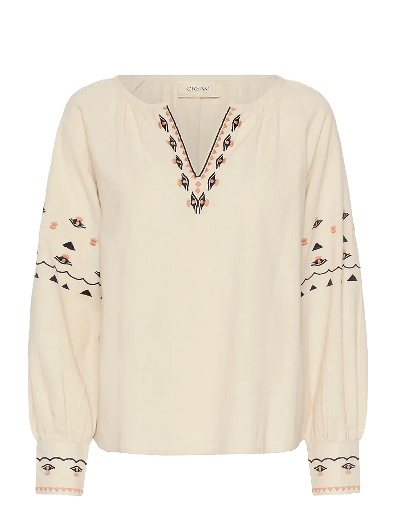 Cream - CRAgate Blouse - langærmede skjorter - oatmeal - 1