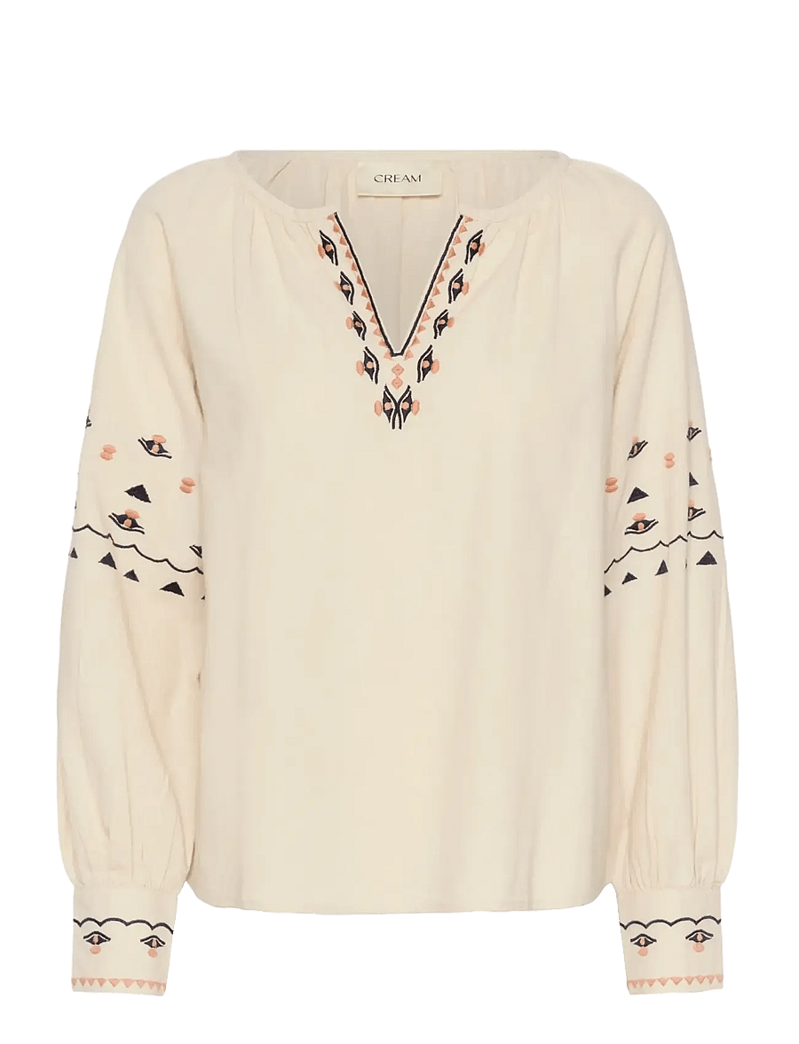 Cream - CRAgate Blouse - langärmlige hemden - oatmeal - 1