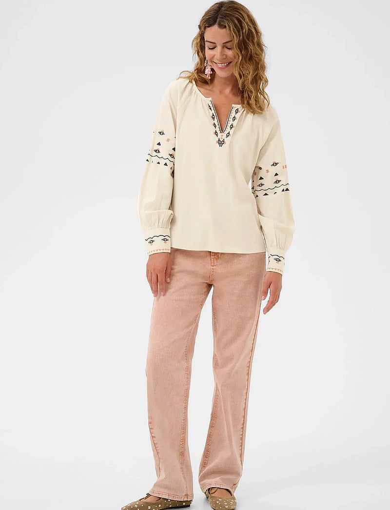 Cream - CRAgate Blouse - langærmede skjorter - oatmeal - 3