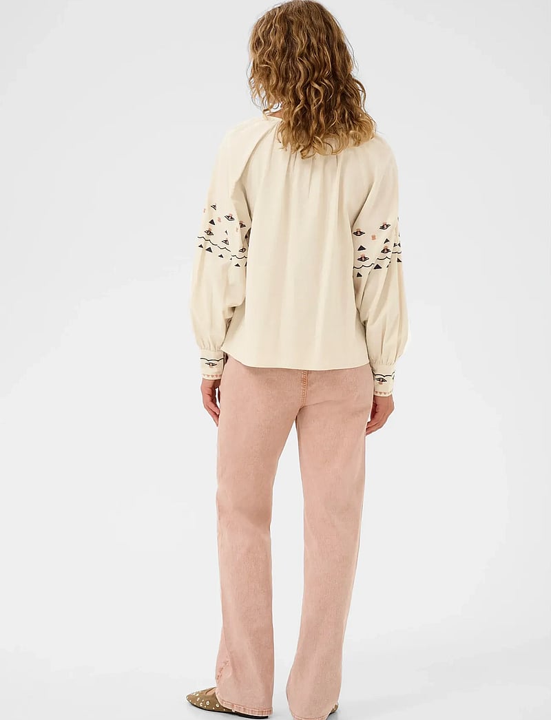 Cream - CRAgate Blouse - langærmede skjorter - oatmeal - 4