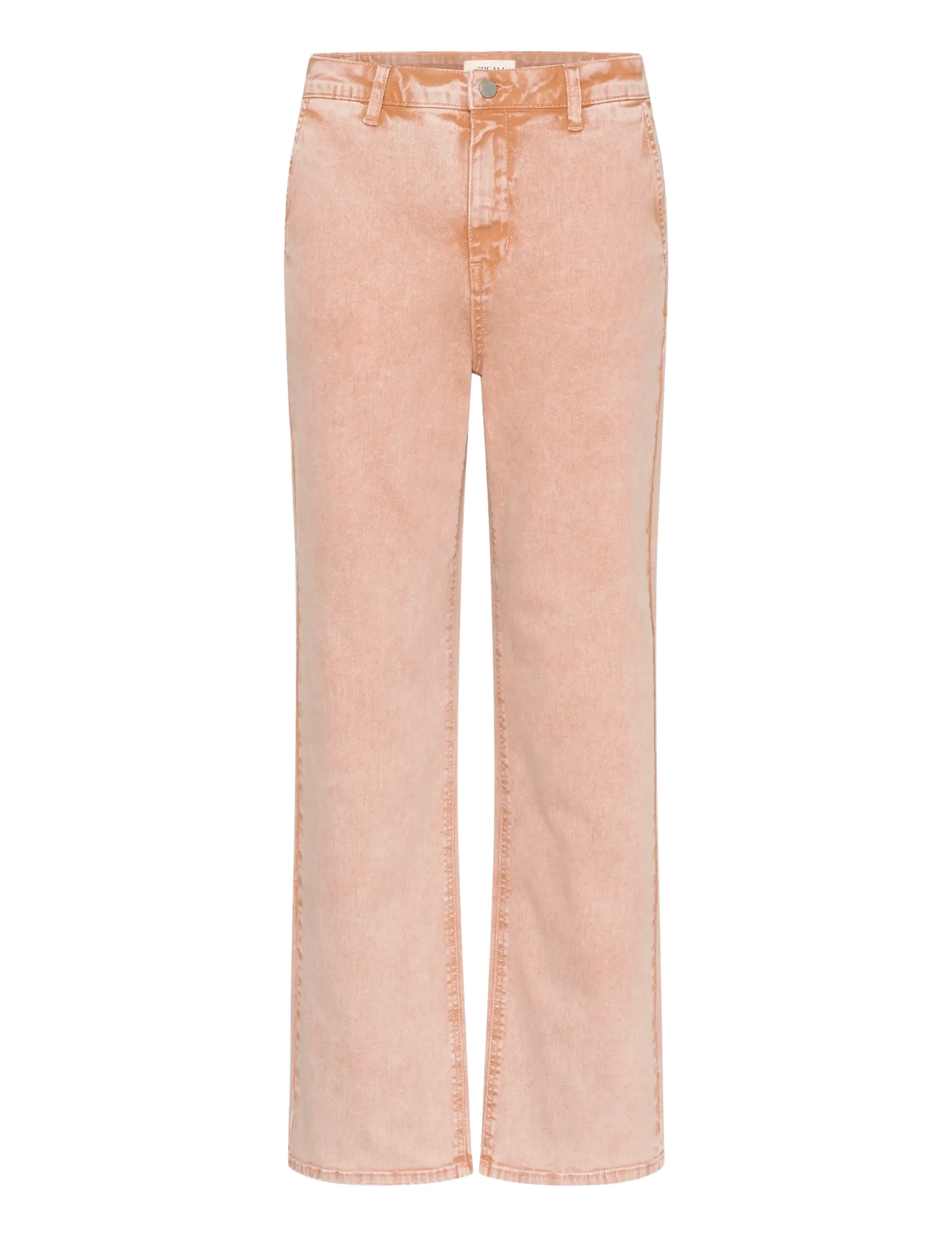 Cream CRVisti Straight Washed Twill - Jeans - WASHED CAFE CREME / pink/rose