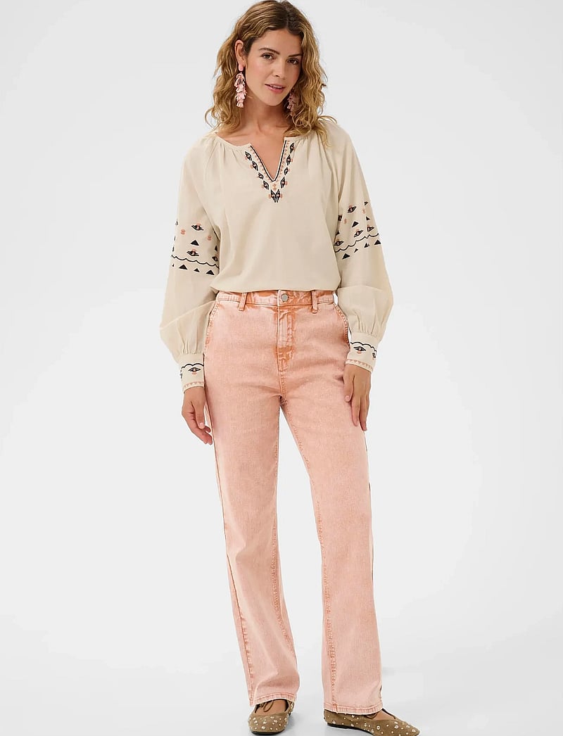 Cream - CRVisti Straight Washed Twill - straight jeans - washed cafe creme - 3