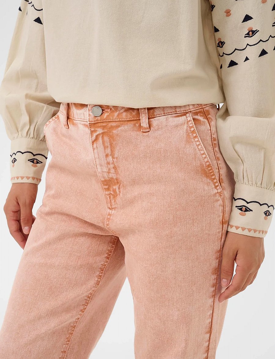 Cream - CRVisti Straight Washed Twill - straight jeans - washed cafe creme - 5