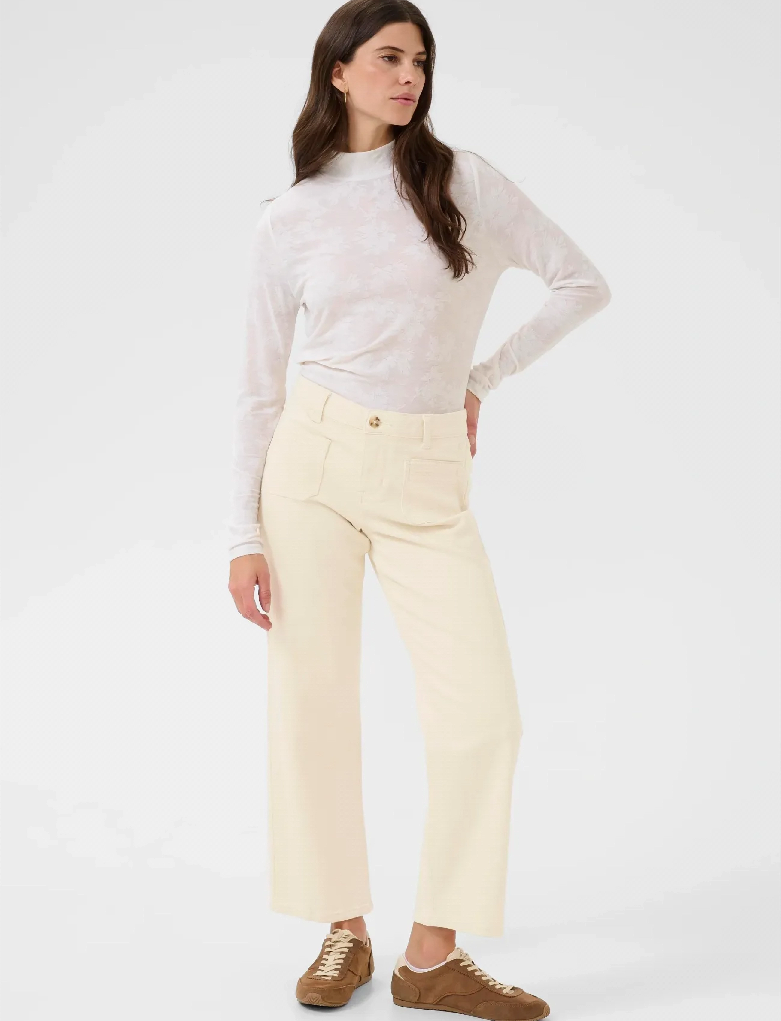Cream - CRNatalia 7/8 Straight Twill - Coco - raka jeans - natural sand - 3