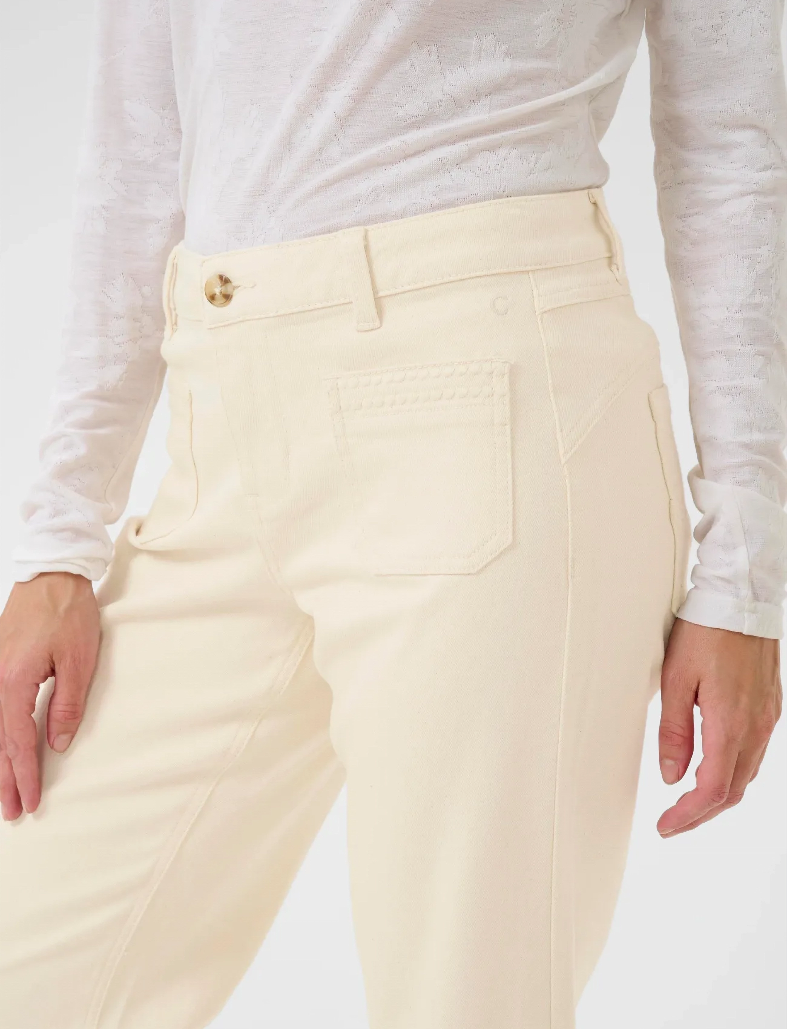 Cream - CRNatalia 7/8 Straight Twill - Coco - raka jeans - natural sand - 5