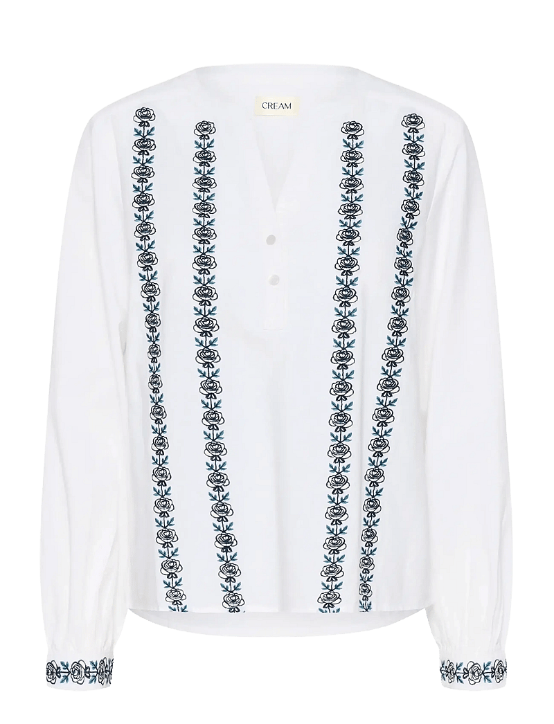 Cream - CRTiana Blouse - langærmede skjorter - snow white - 1