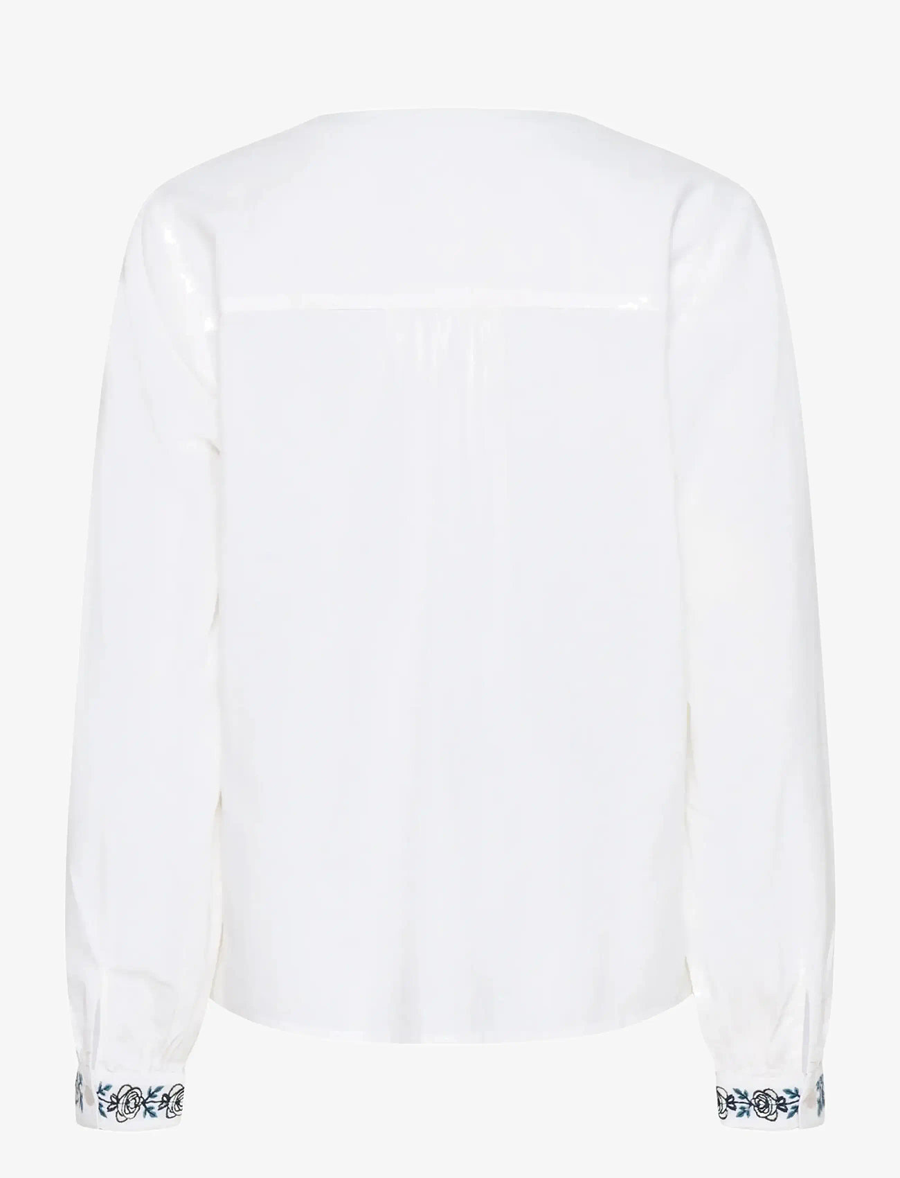 Cream - CRTiana Blouse - long-sleeved shirts - snow white - 2