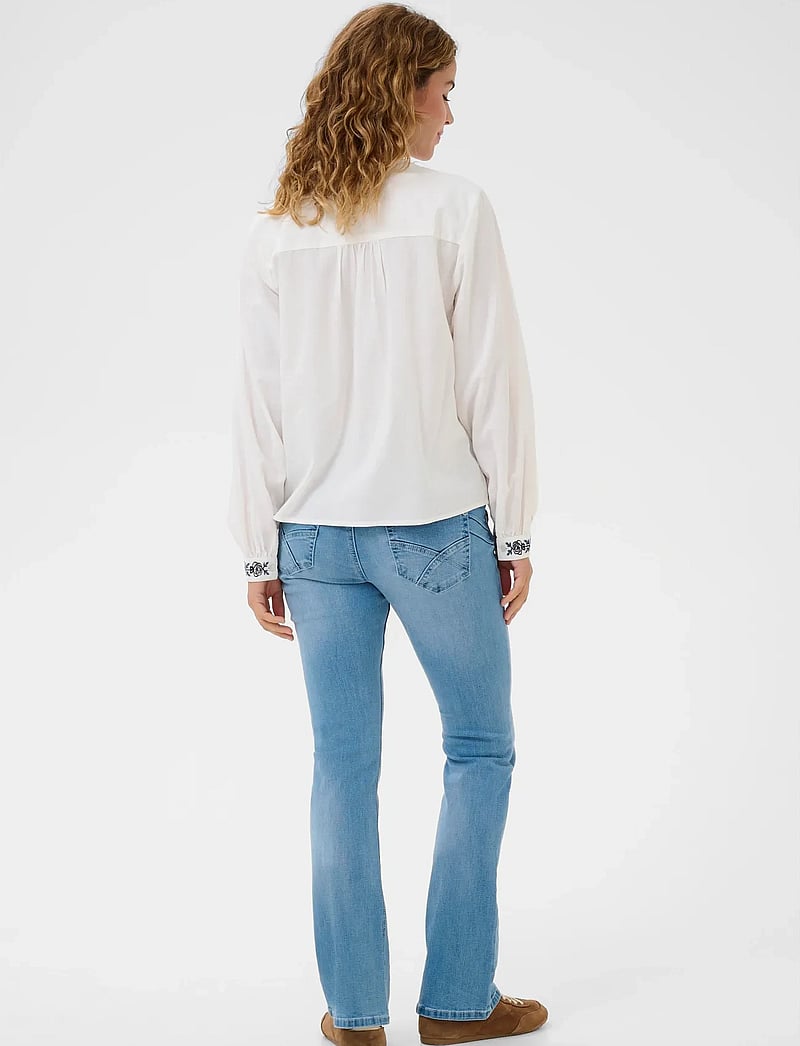 Cream - CRTiana Blouse - langærmede skjorter - snow white - 4