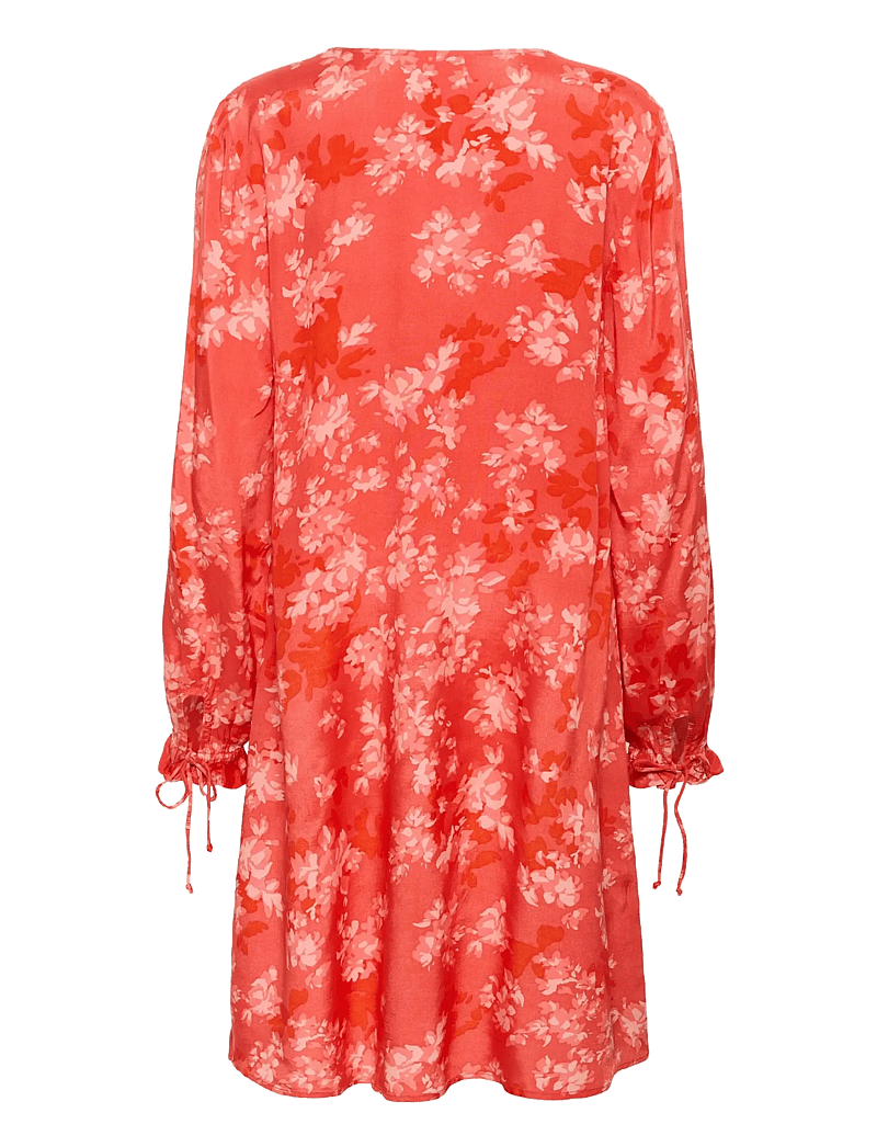 Cream - CRBeatrice Dress - red flower - 1