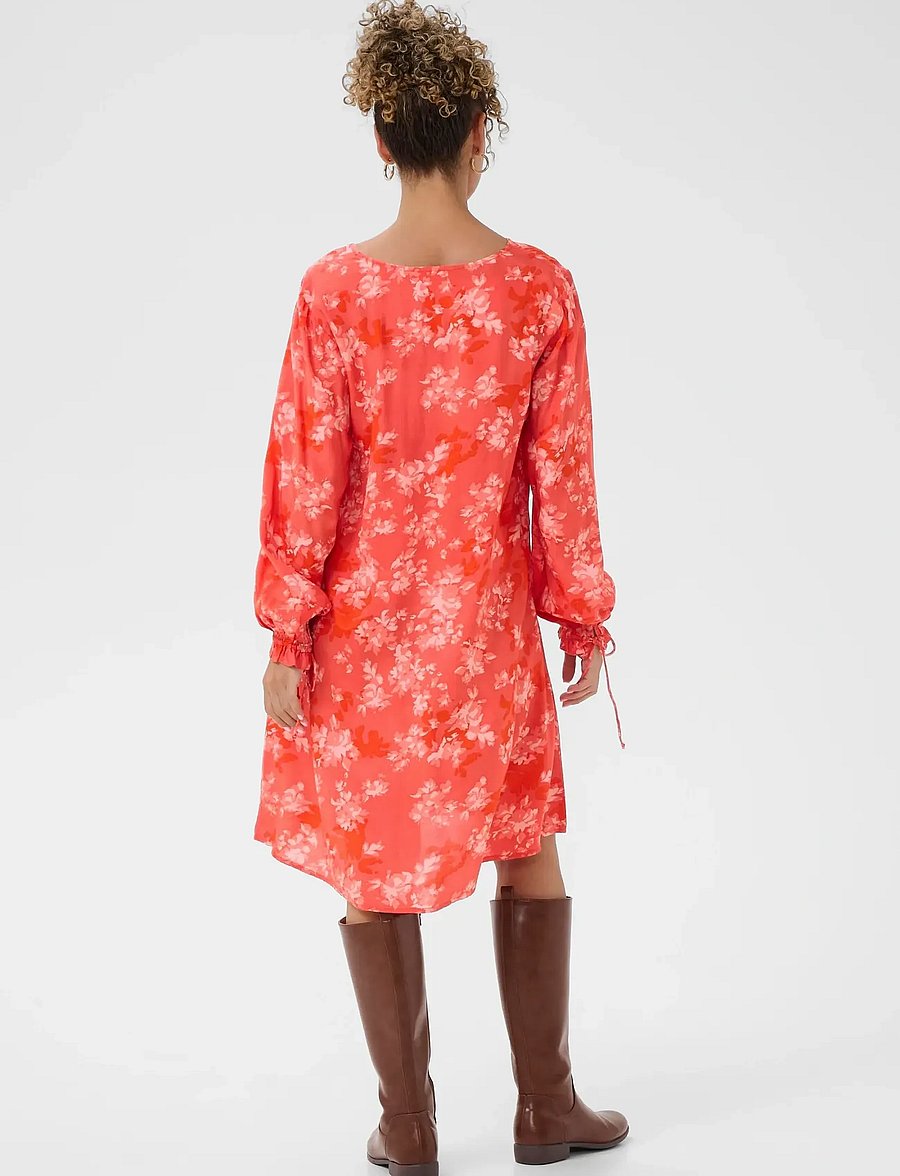 Cream - CRBeatrice Dress - suvekleidid - red flower - 4
