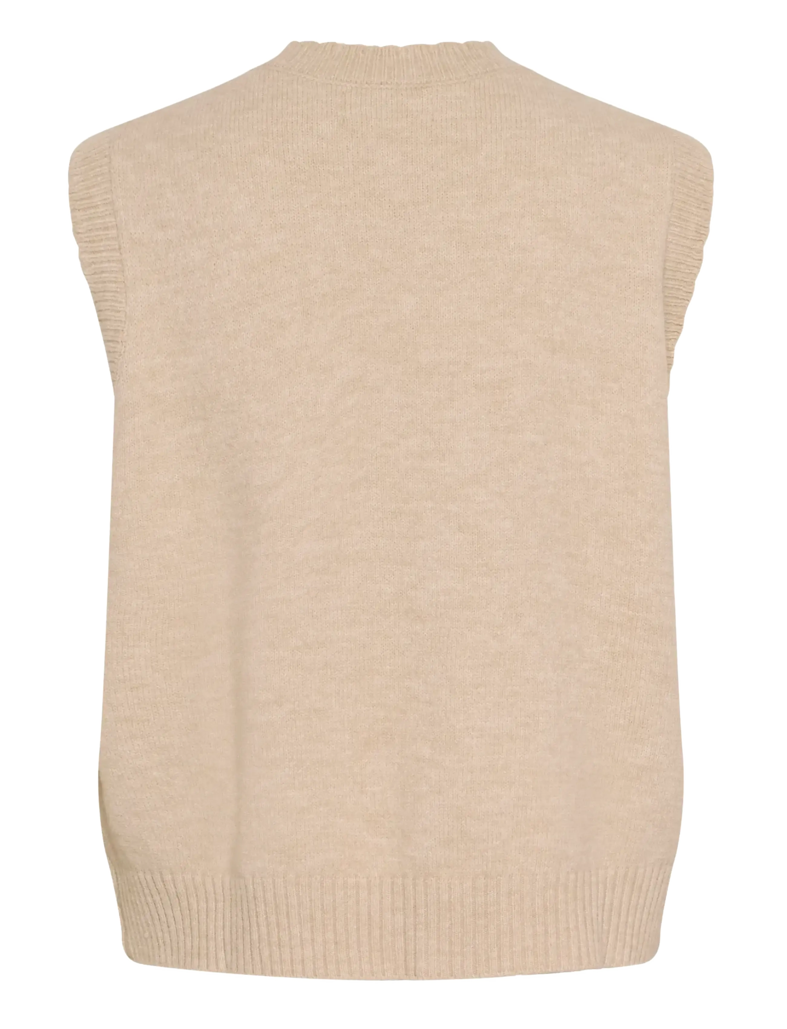 Cream - CRSamira Vest - strickwesten - oat melange - 2