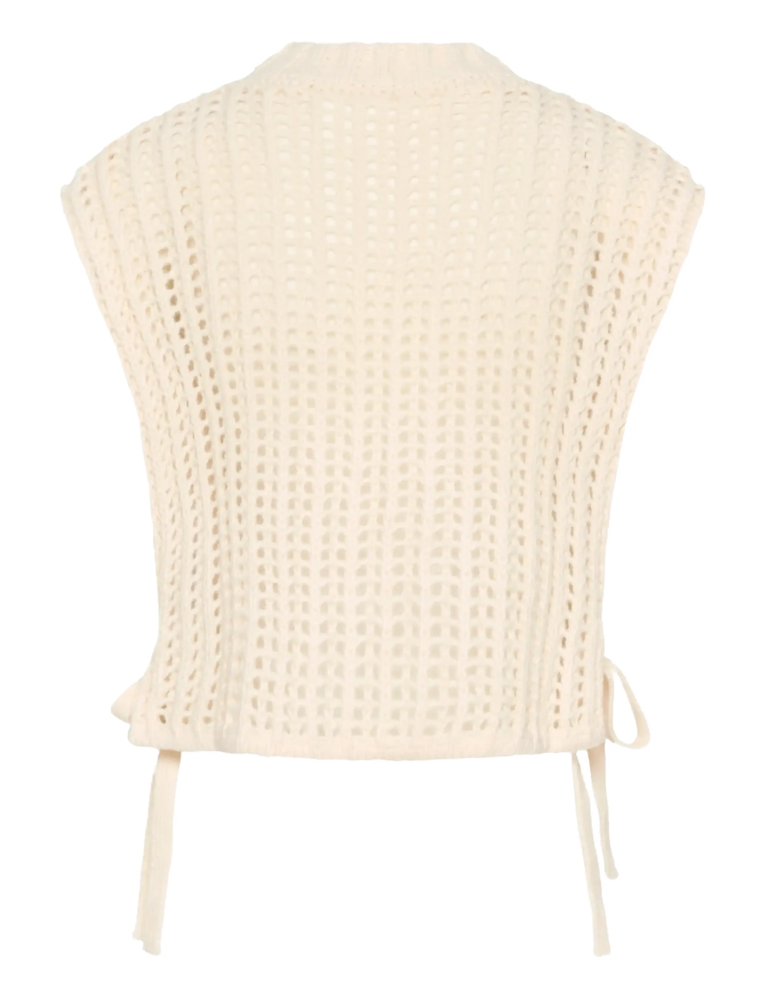 Cream - CRWullie Knit Slipover - gestrickte westen - whisper white - 2