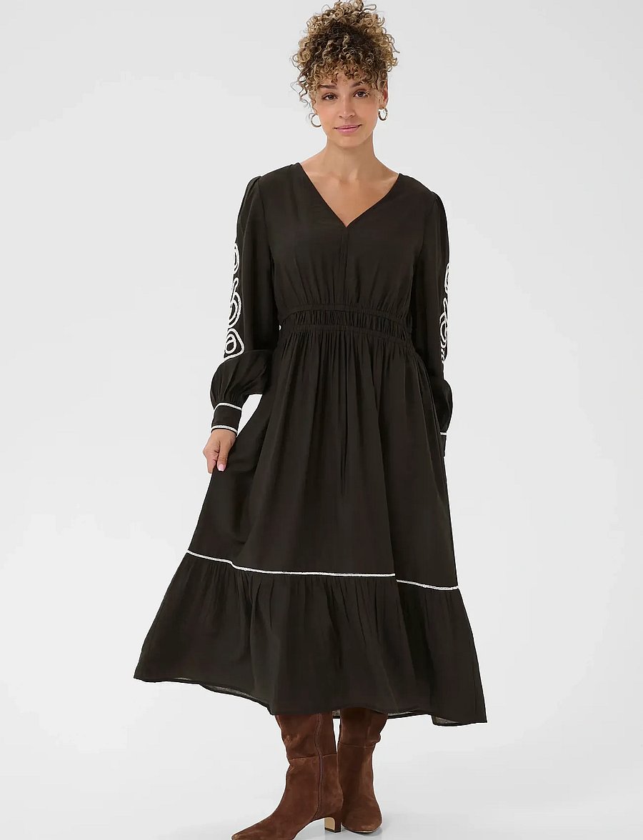 Cream - CRDanielle Dress - pitch black - 2