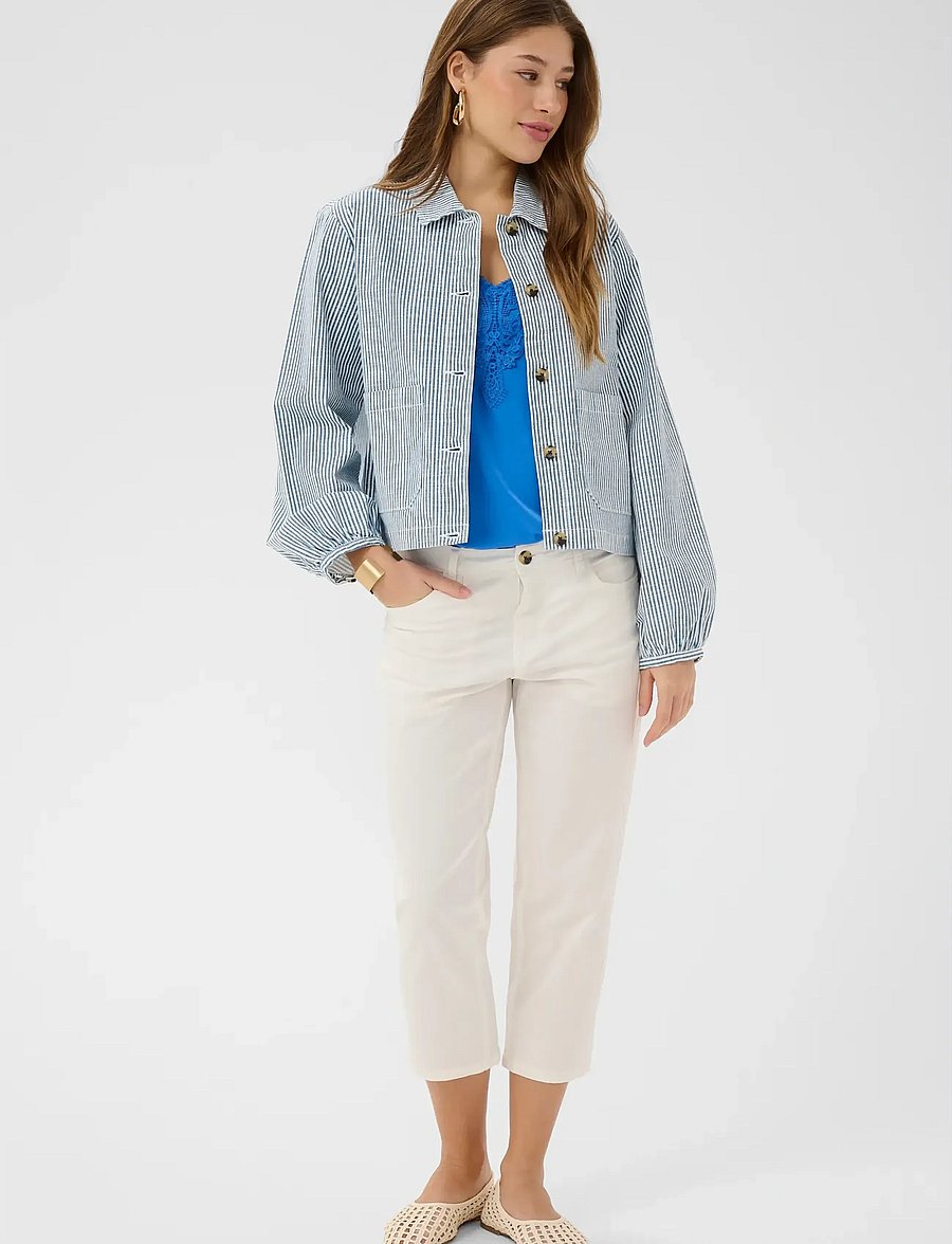 Cream - CRBerta Twill Jacket - utility jassen - horizon blue milkboy - 3