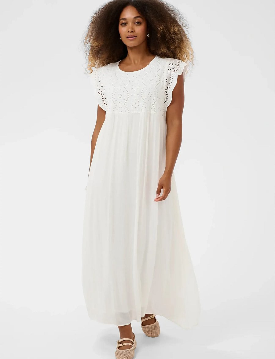 Cream - CRZita Dress - suvekleidid - snow white - 0