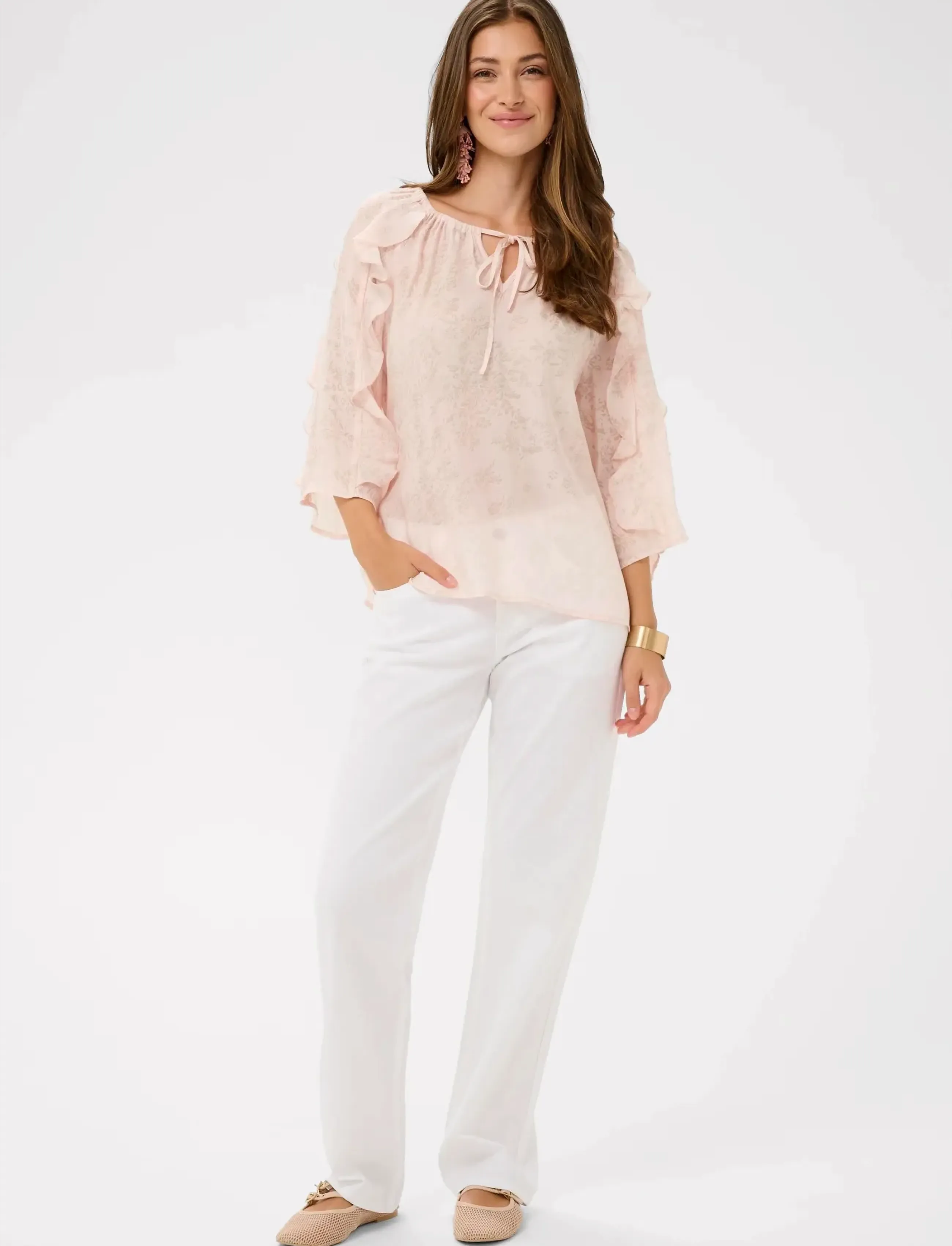 Cream - CRAmy Blouse - pikkade varrukatega pluusid - peach blush - 3