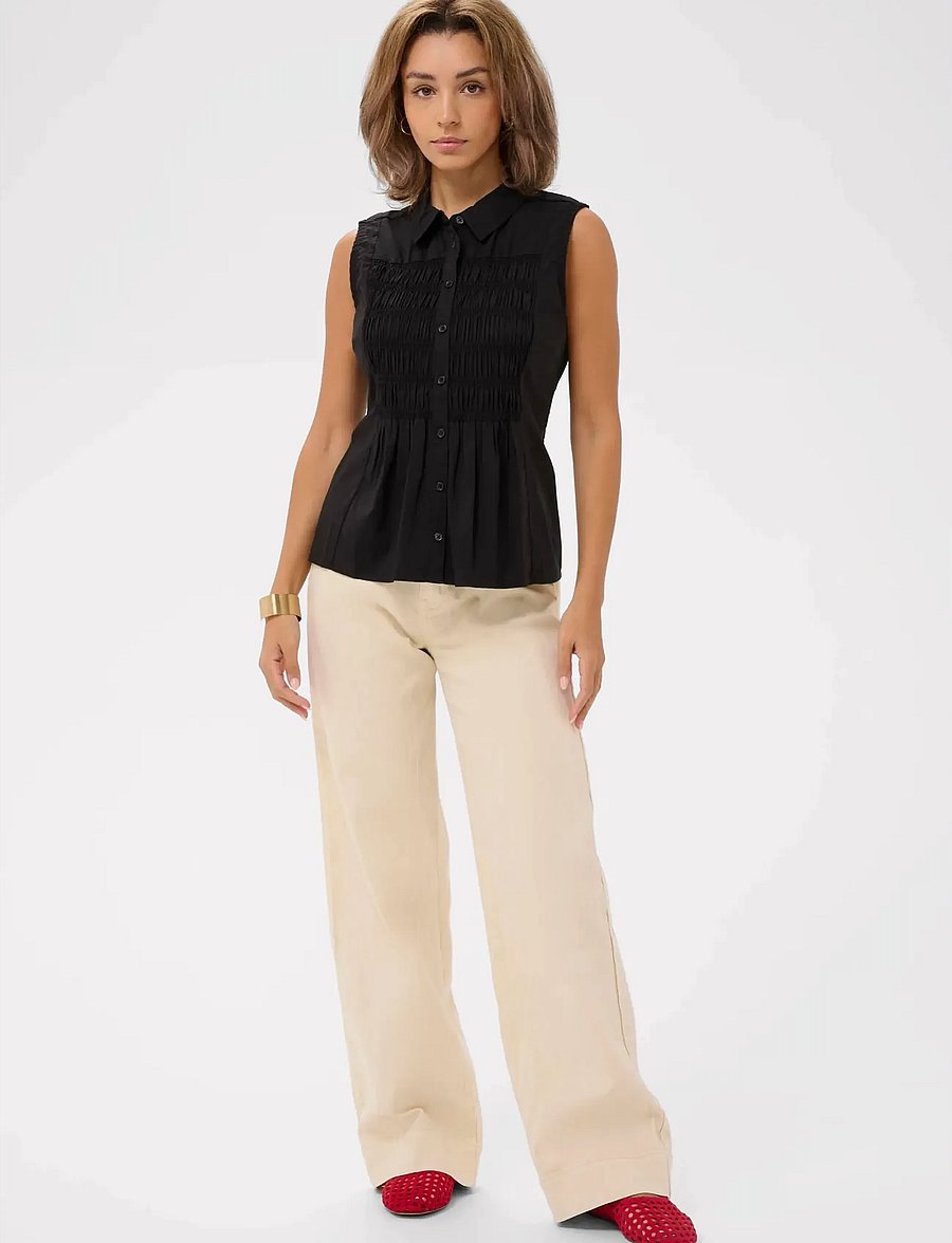 Cream - CRSilje Blouse - Ærmeløse bluser - pitch black - 3