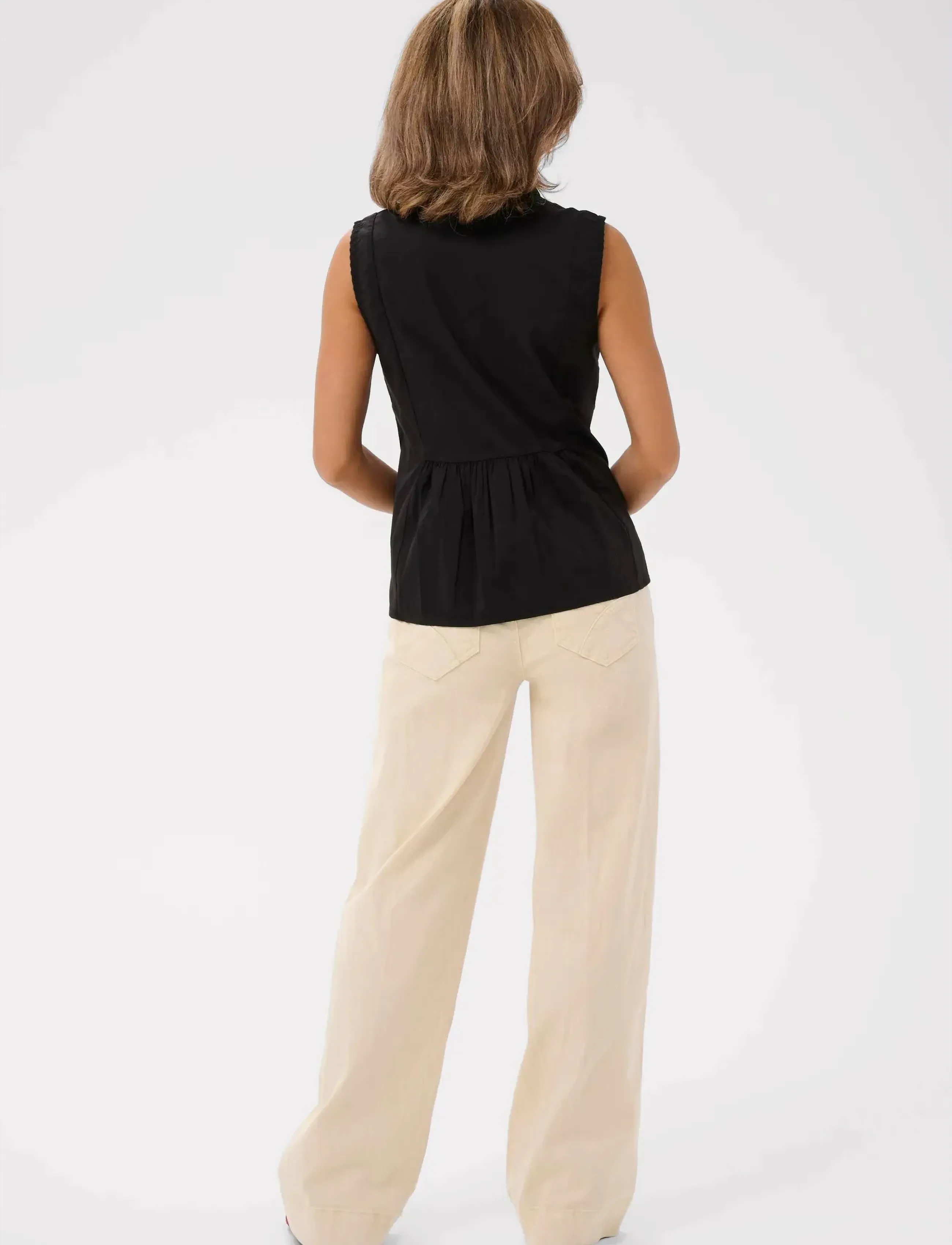 Cream - CRSilje Blouse - Ärmellose blusen - pitch black - 4