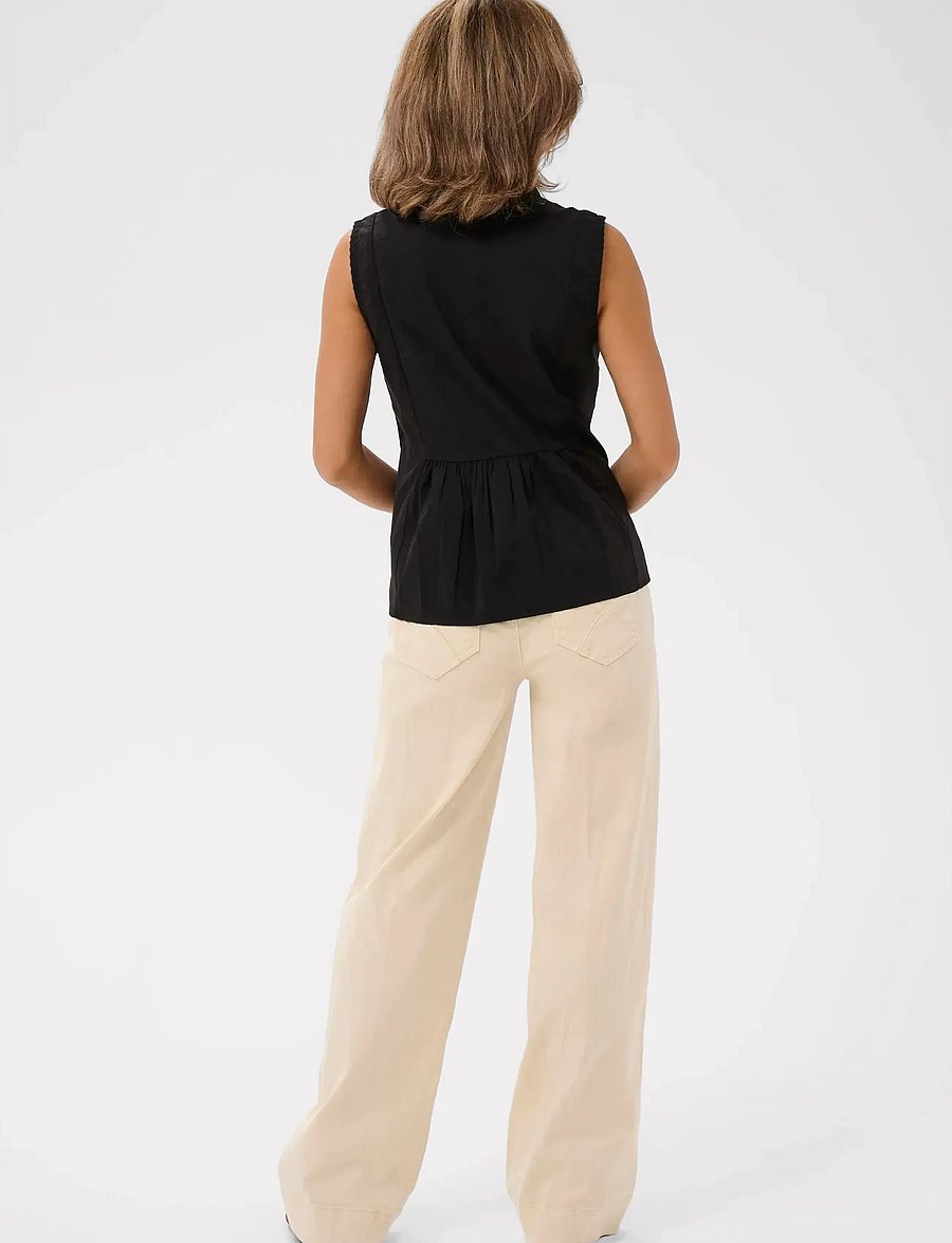 Cream - CRSilje Blouse - Ærmeløse bluser - pitch black - 4