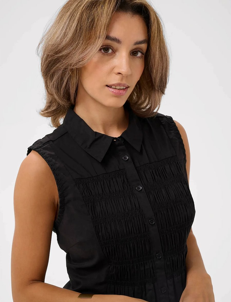 Cream - CRSilje Blouse - Ærmeløse bluser - pitch black - 5