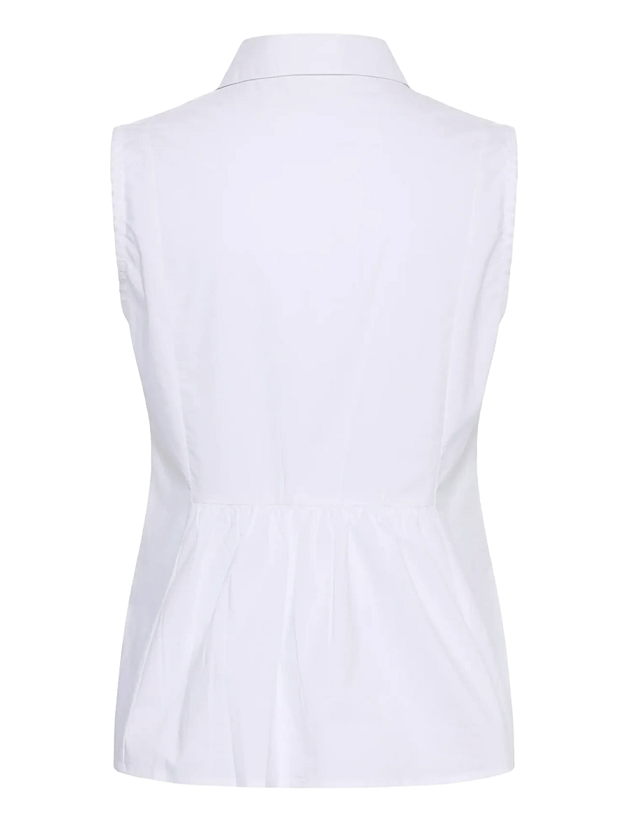 Cream - CRSilje Blouse - Ärmlösa blusar - snow white - 2