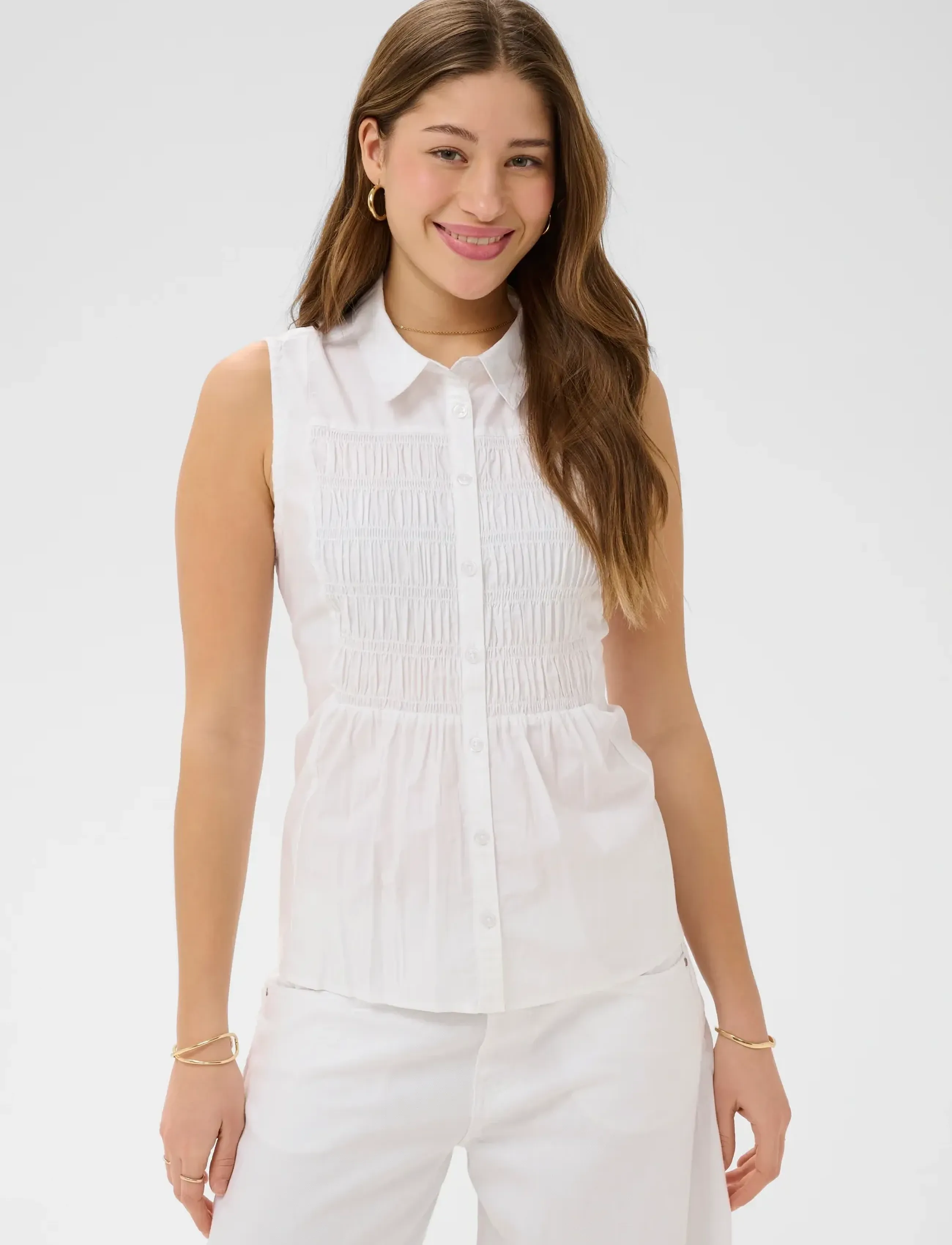 Cream Crsilje Blouse, 38, White, Bluser > Uden Ærmer, Dame