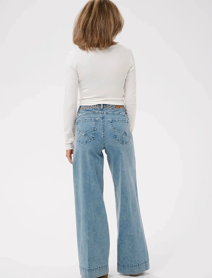 Cream - CRRita Jeans - Audrey Fit - hosen mit weitem bein - cambell medium blue denim - 4
