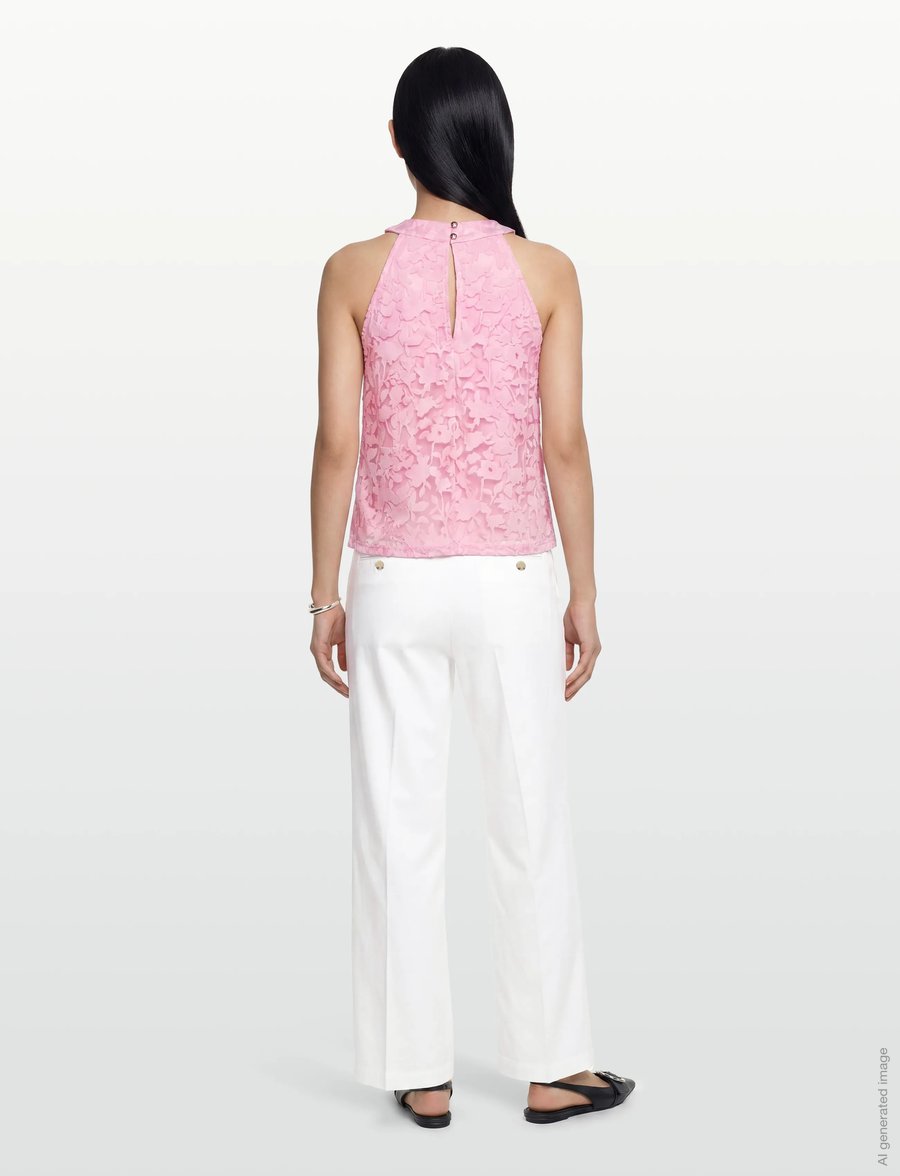 Cream - CRJessica Blouse - palaidinės be rankovių - pink nectar - 4