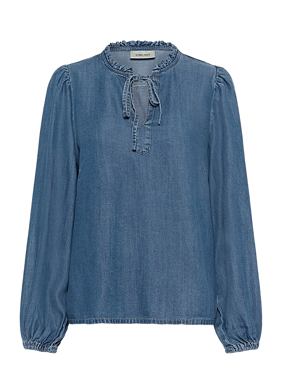 Cream - CRMolly Blouse - langærmede bluser - jaspar blue denim - 1