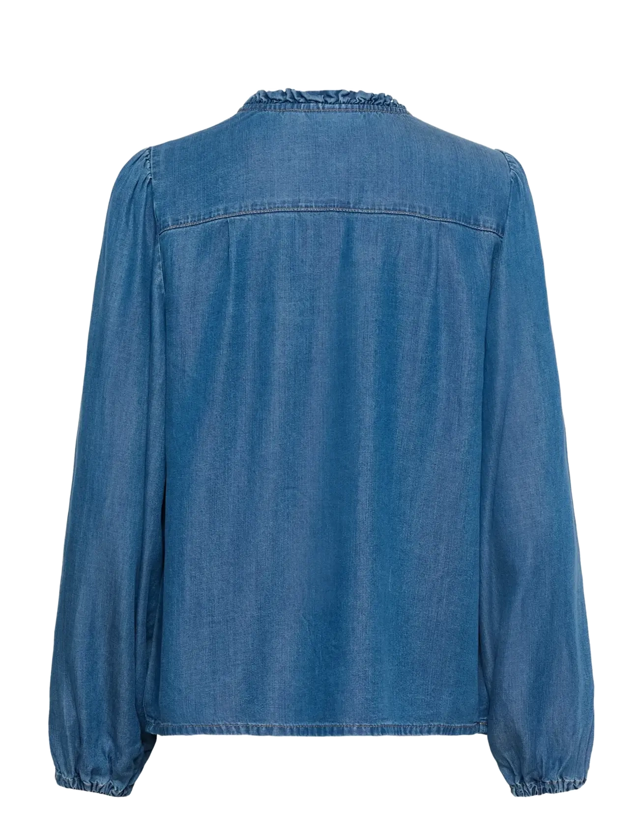 Cream - CRMolly Blouse - long-sleeved blouses - jaspar blue denim - 2