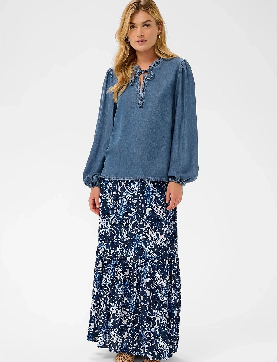 Cream - CRMolly Blouse - langærmede bluser - jaspar blue denim - 3
