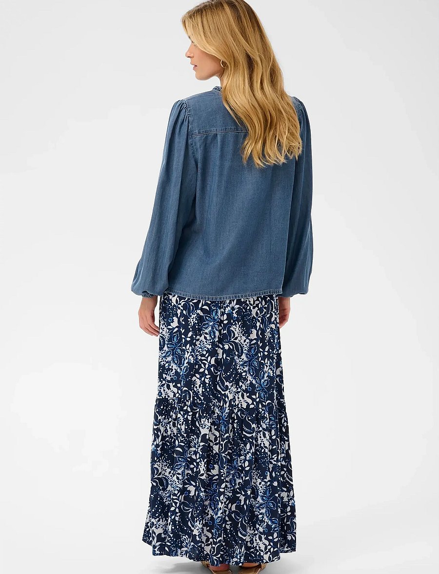Cream - CRMolly Blouse - langærmede bluser - jaspar blue denim - 4