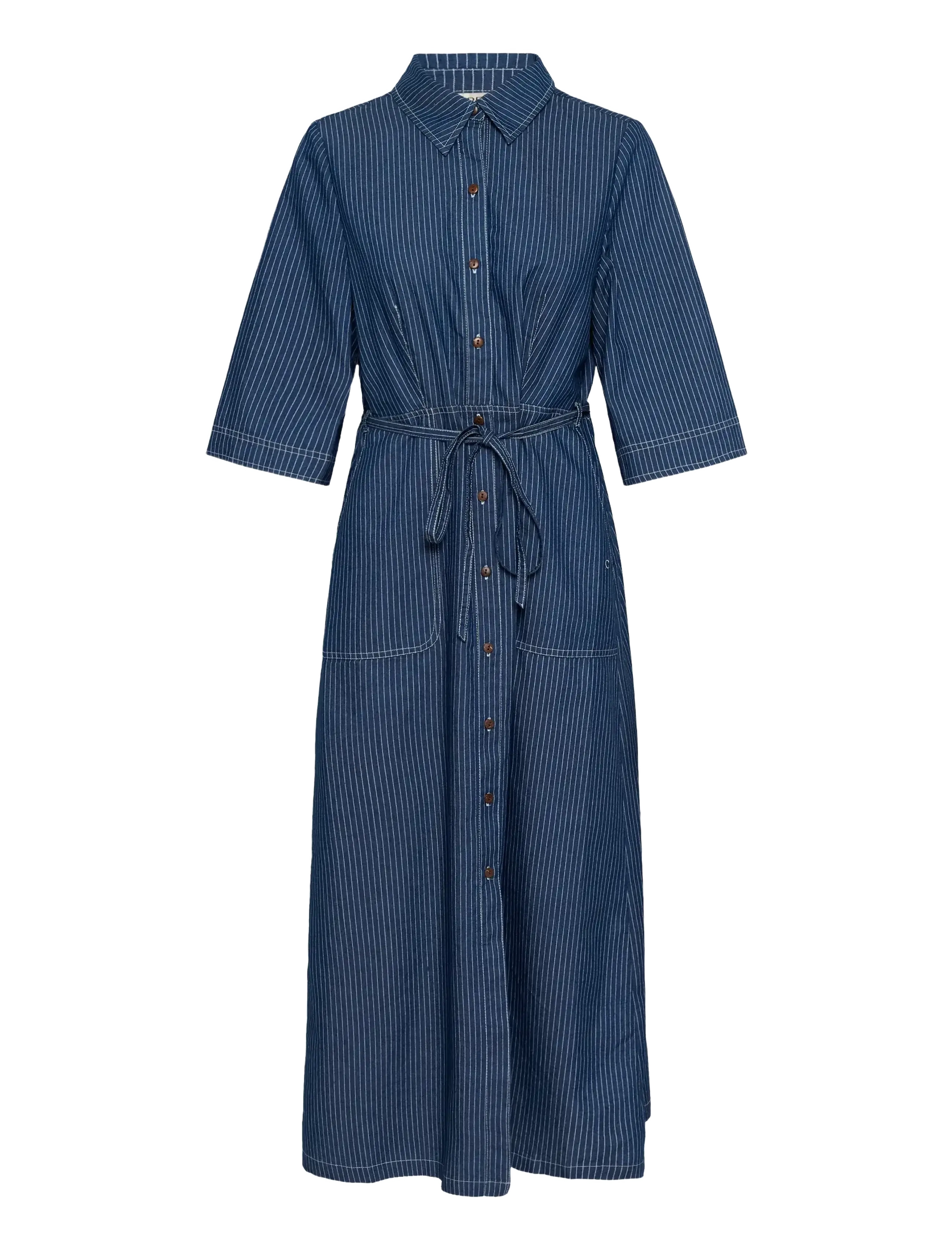 CRAgate Denim Dress - ROSSLAND PINSTRIPED DENIM