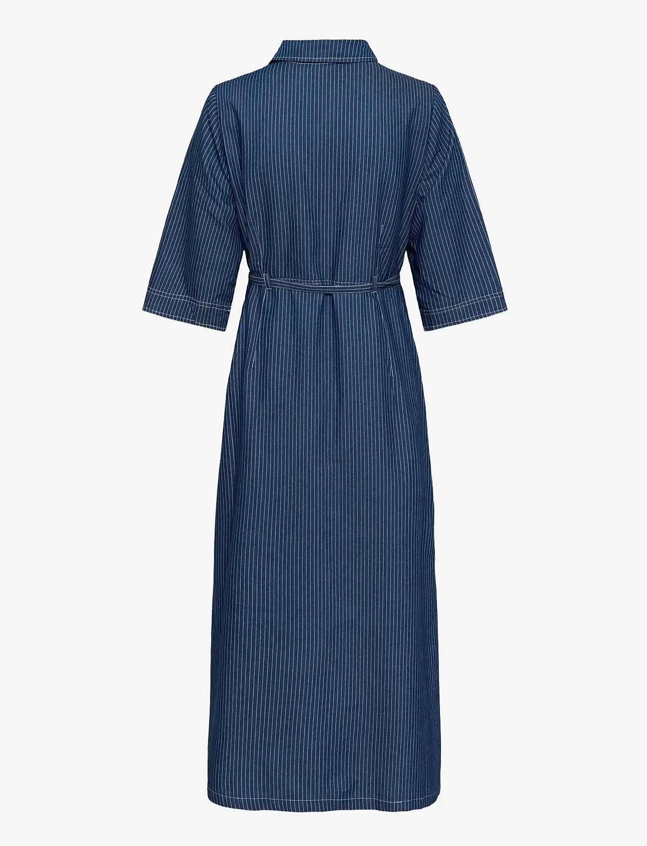 Cream - CRAgate Denim Dress - hemdkleider - rossland pinstriped denim - 2