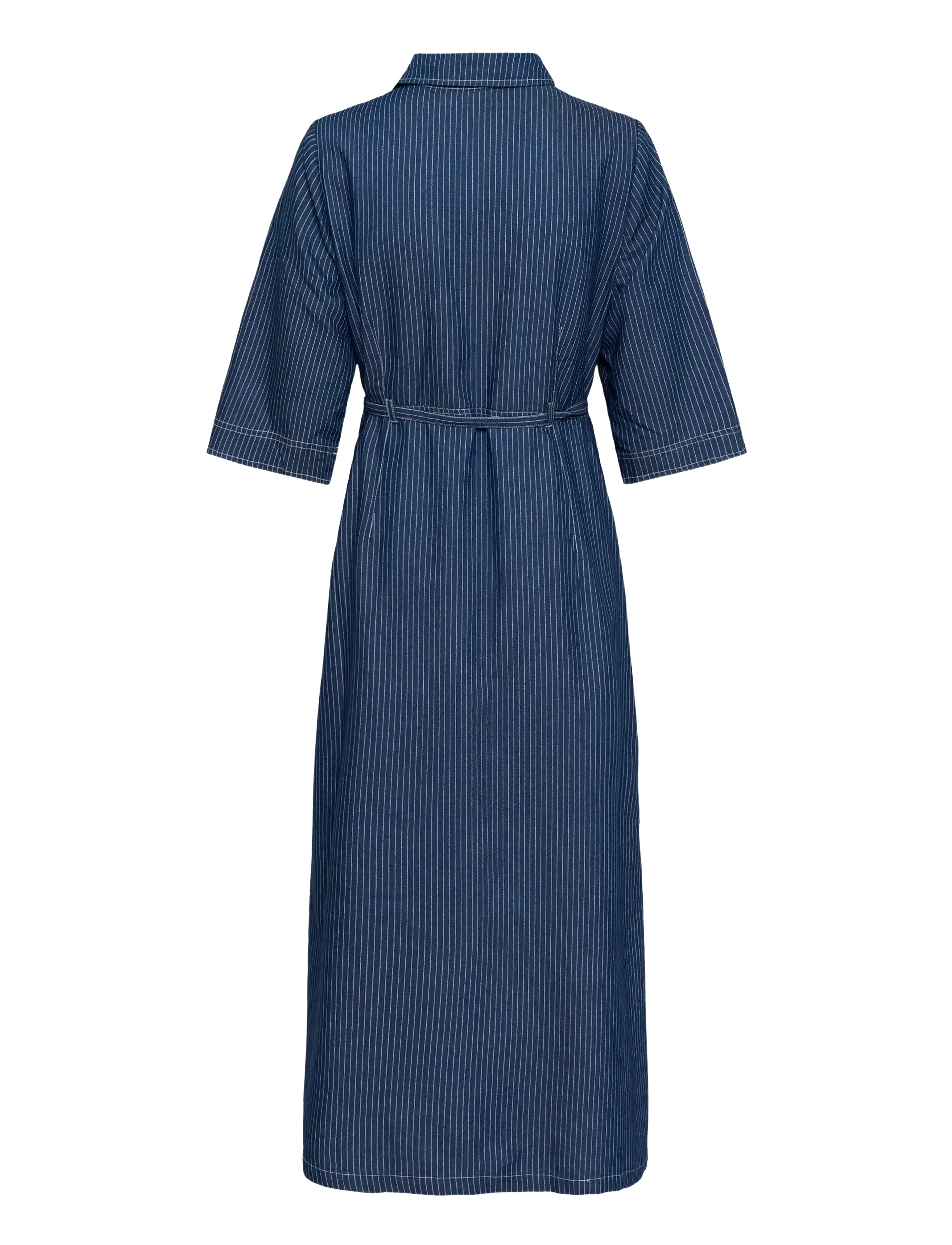 Cream - CRAgate Denim Dress - skjortekjoler - rossland pinstriped denim - 2