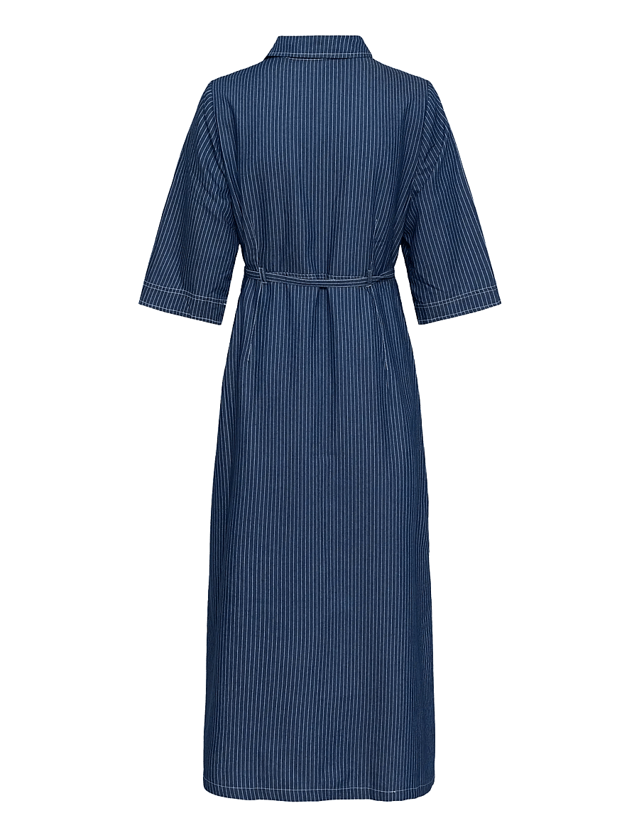 Cream - CRAgate Denim Dress - paitamekot - rossland pinstriped denim - 2