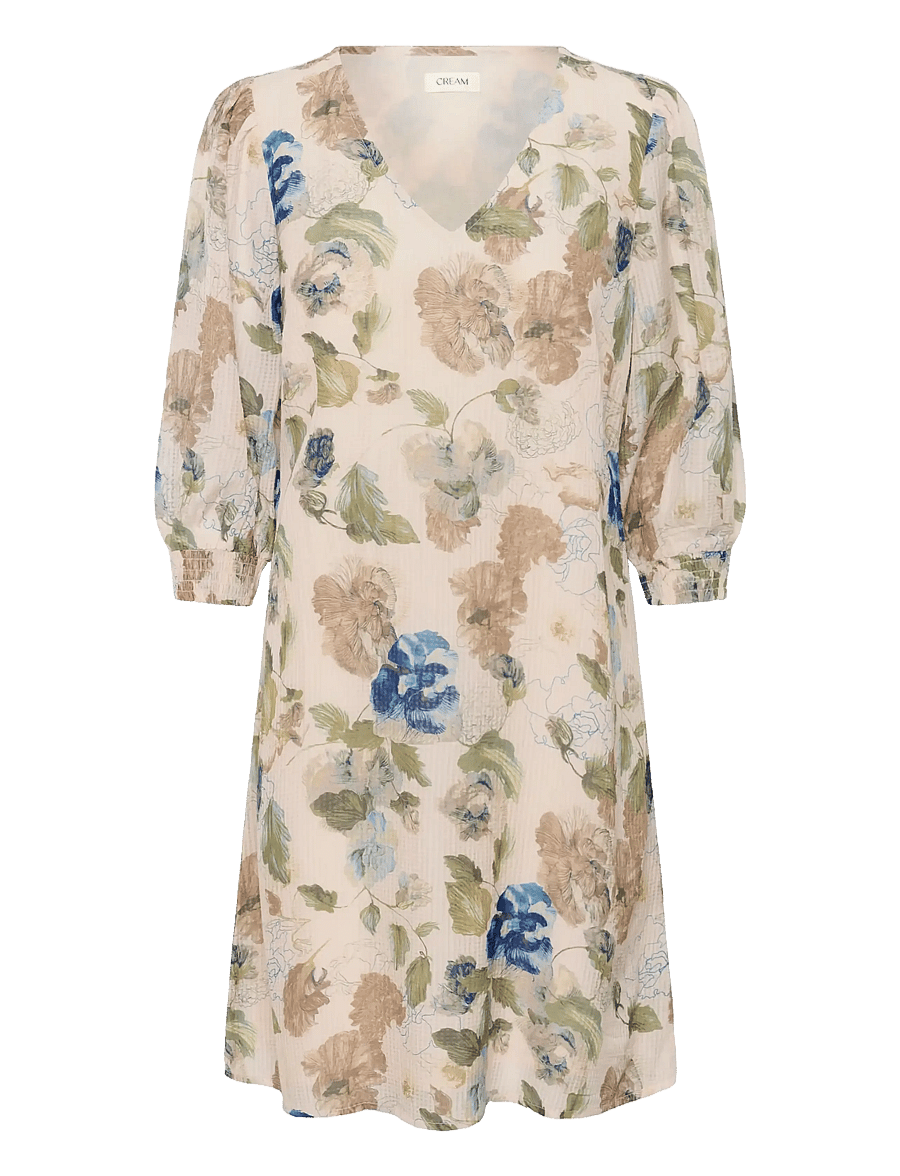 Cream - CRLucia Short Dress - sommerkleider - hailey print with blue - 1