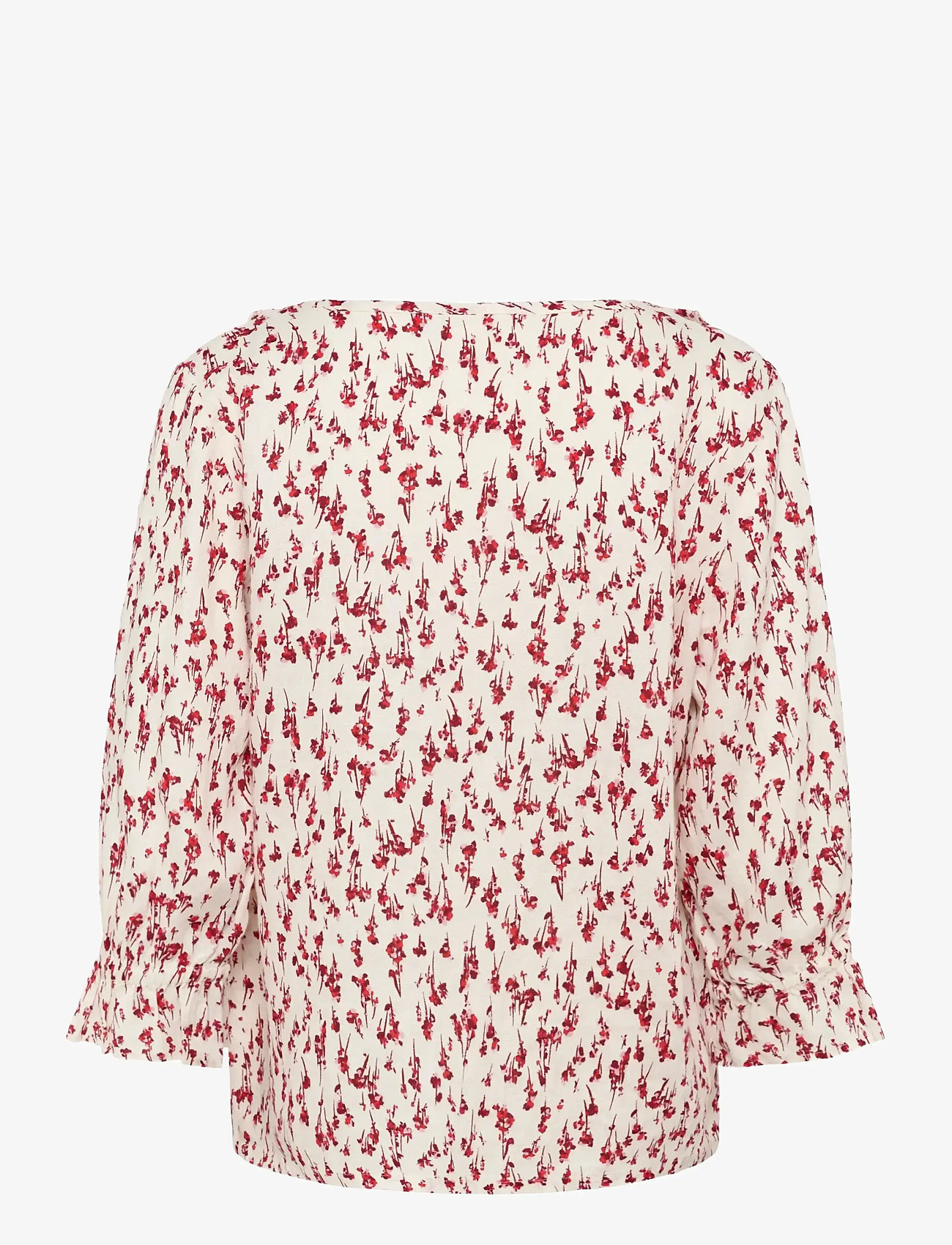 Cream - CRBellis Frill Blouse - langærmede bluser - small flower print - 1