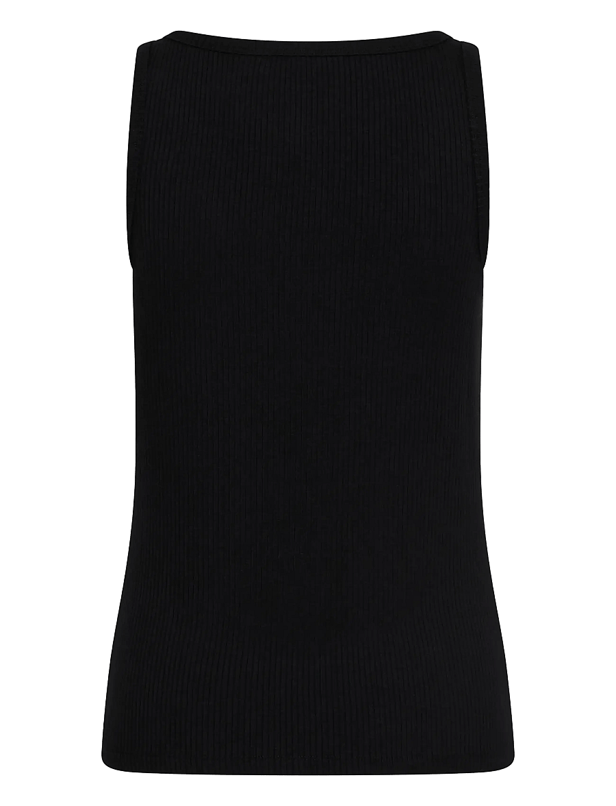 Cream - CRRibba Deco Top - sleeveless tops - pitch black - 2