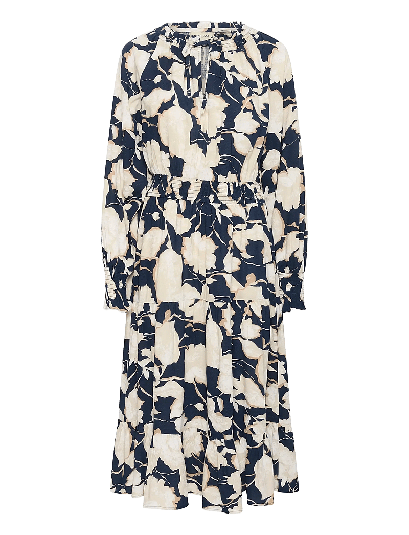 Cream - CRLucca Long Dress - navy flower print - 0