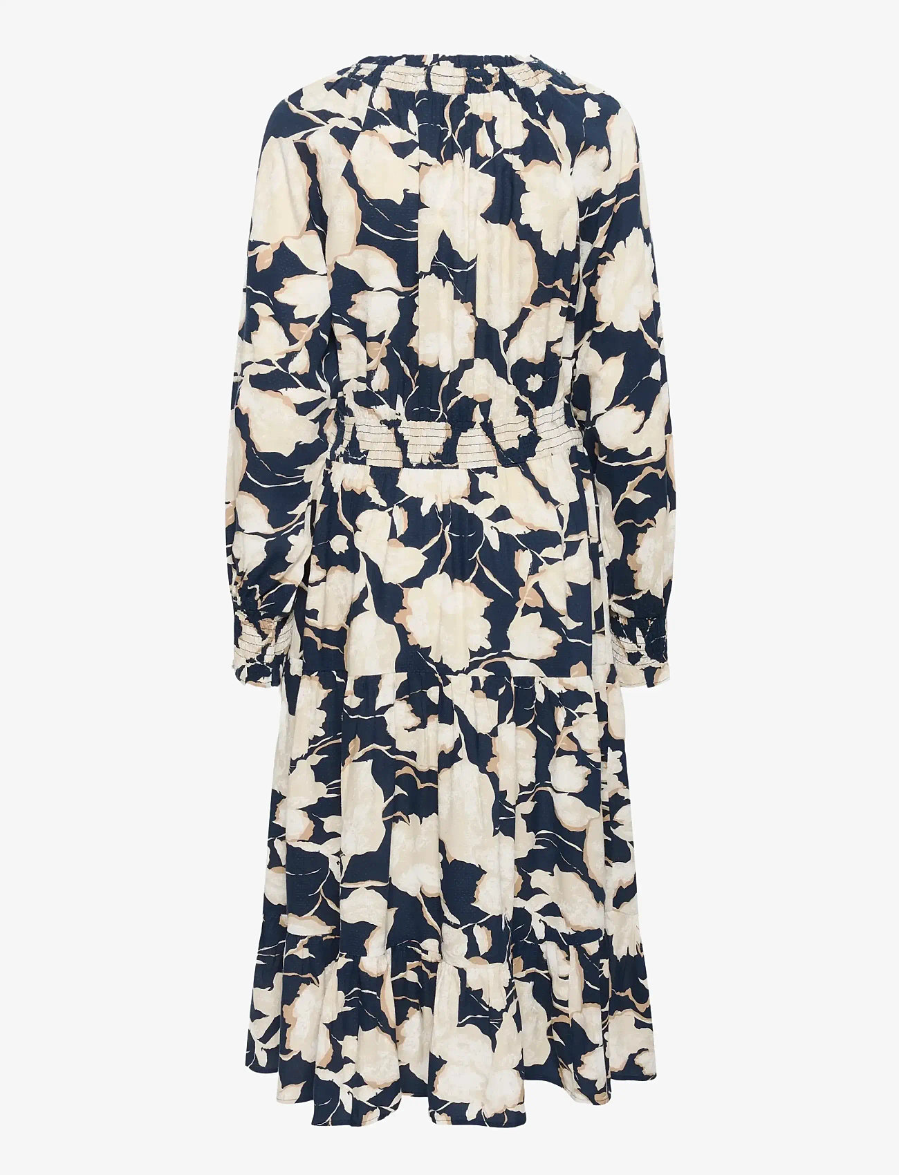 Cream - CRLucca Long Dress - navy flower print - 1