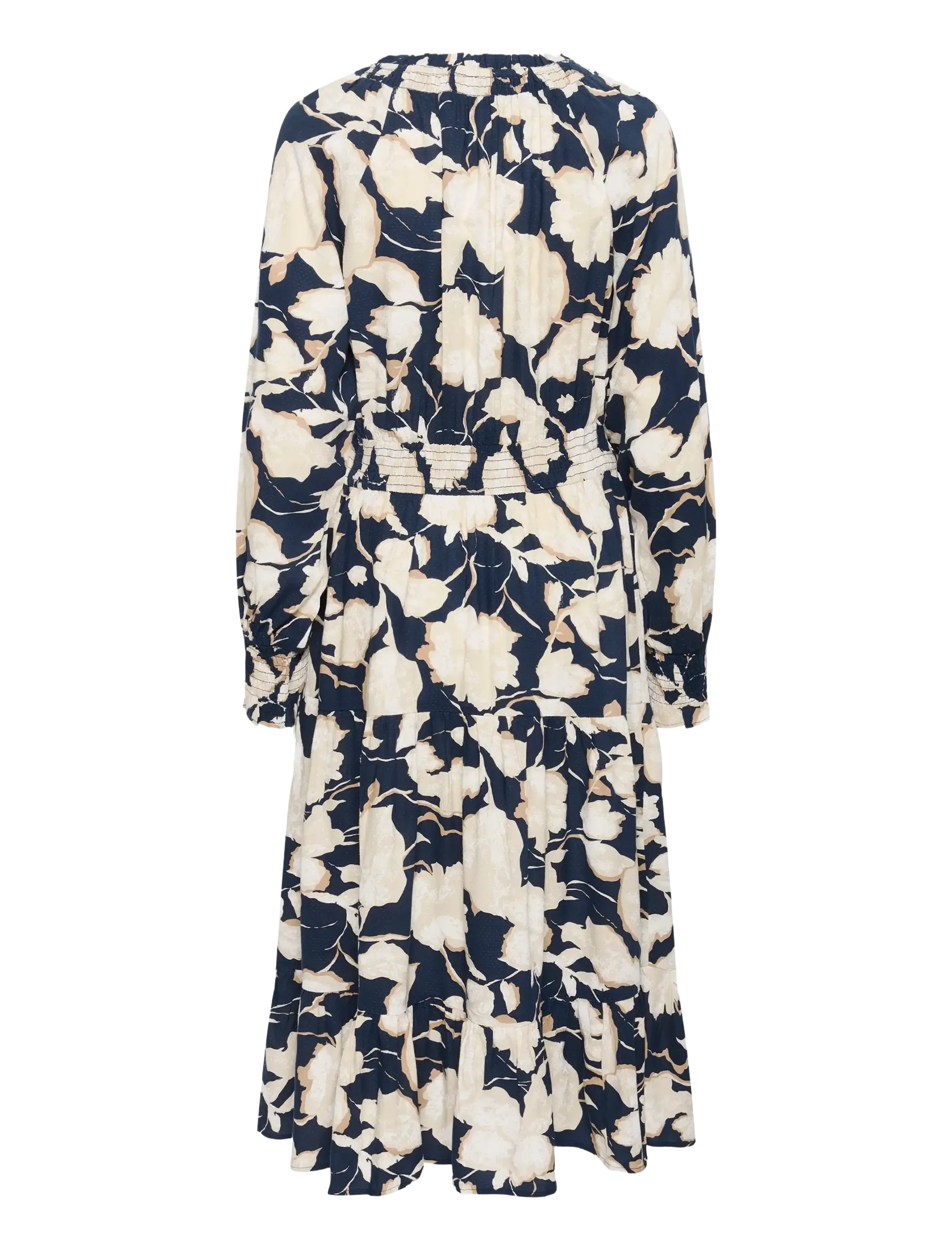 Cream - CRLucca Long Dress - maxi kjoler - navy flower print - 1