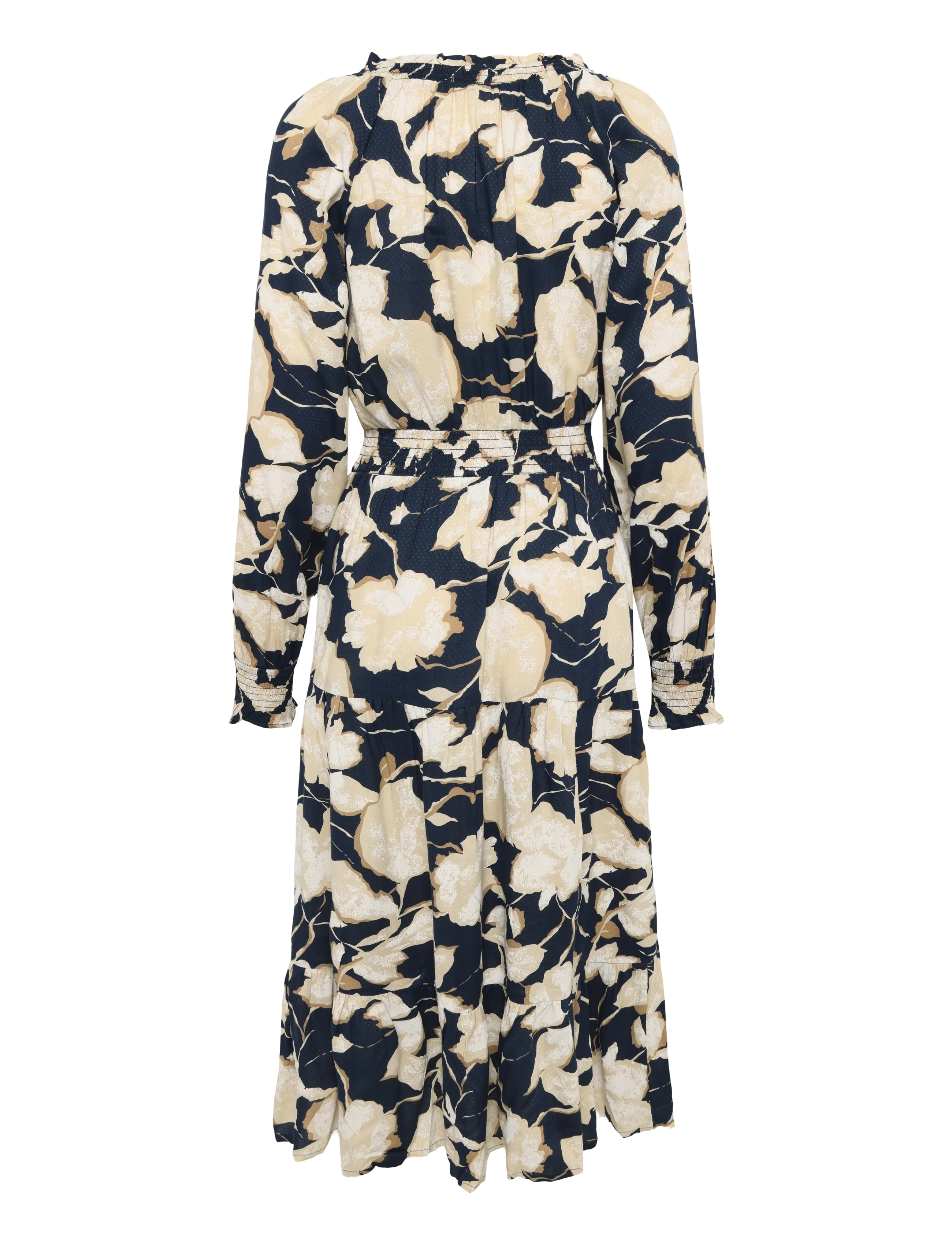 Cream - CRLucca Long Dress - maxiklänningar - navy flower print - 1