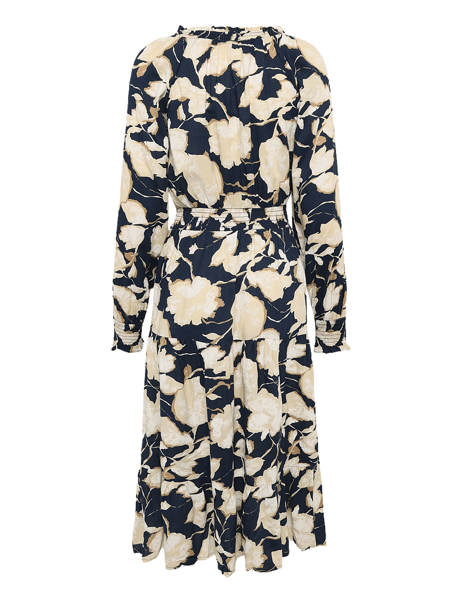 Cream - CRLucca Long Dress - maxi dresses - navy flower print - 1