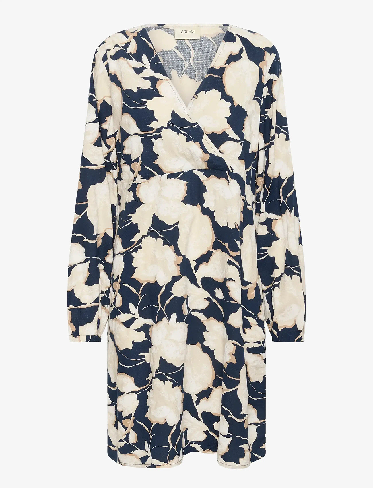 Cream - CRLucca Dress - navy flower print - 0