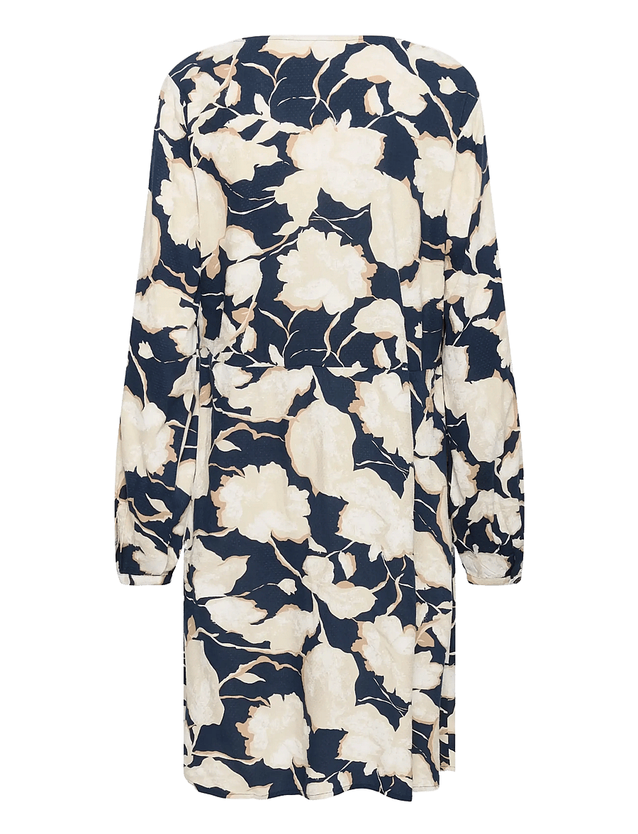 Cream - CRLucca Dress - wrap dresses - navy flower print - 1