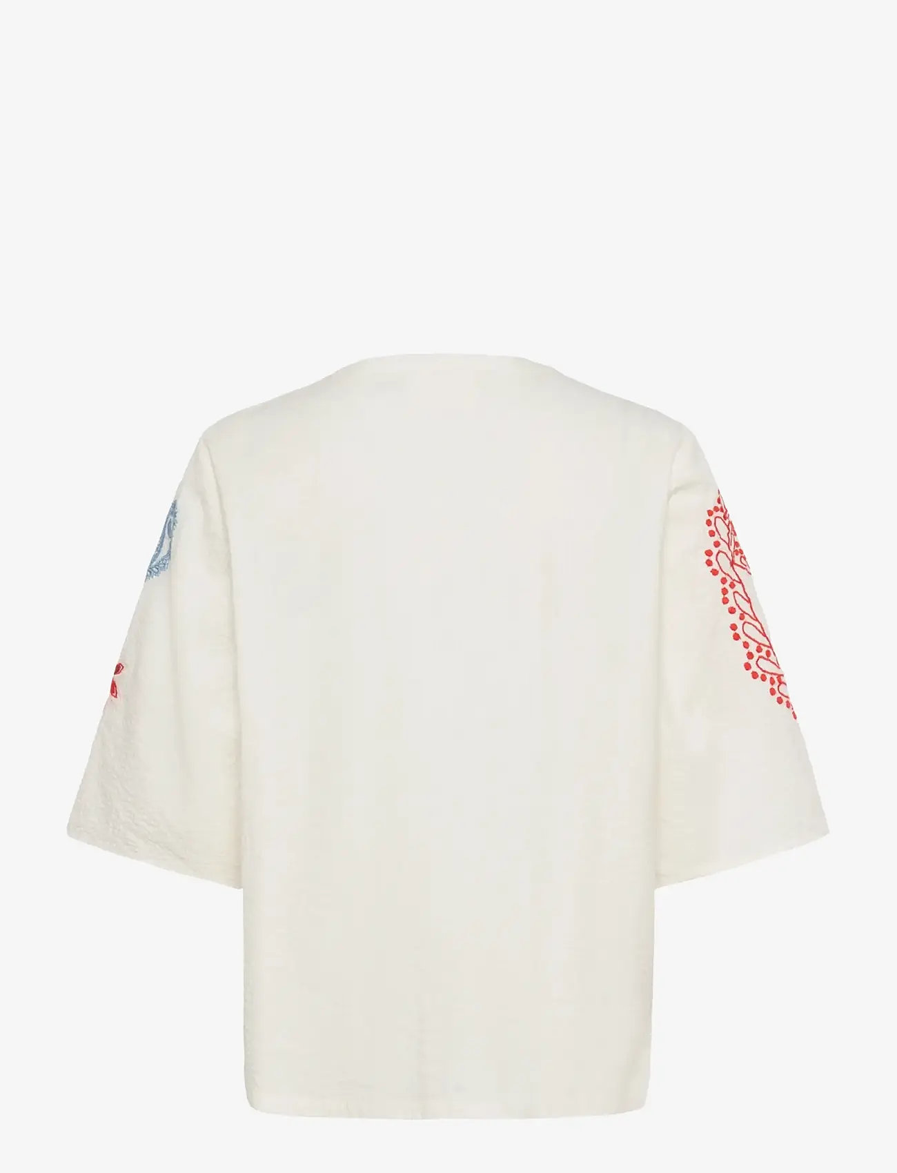 Cream - CRRosetta Blouse - kortærmede bluser - whisper white - 2