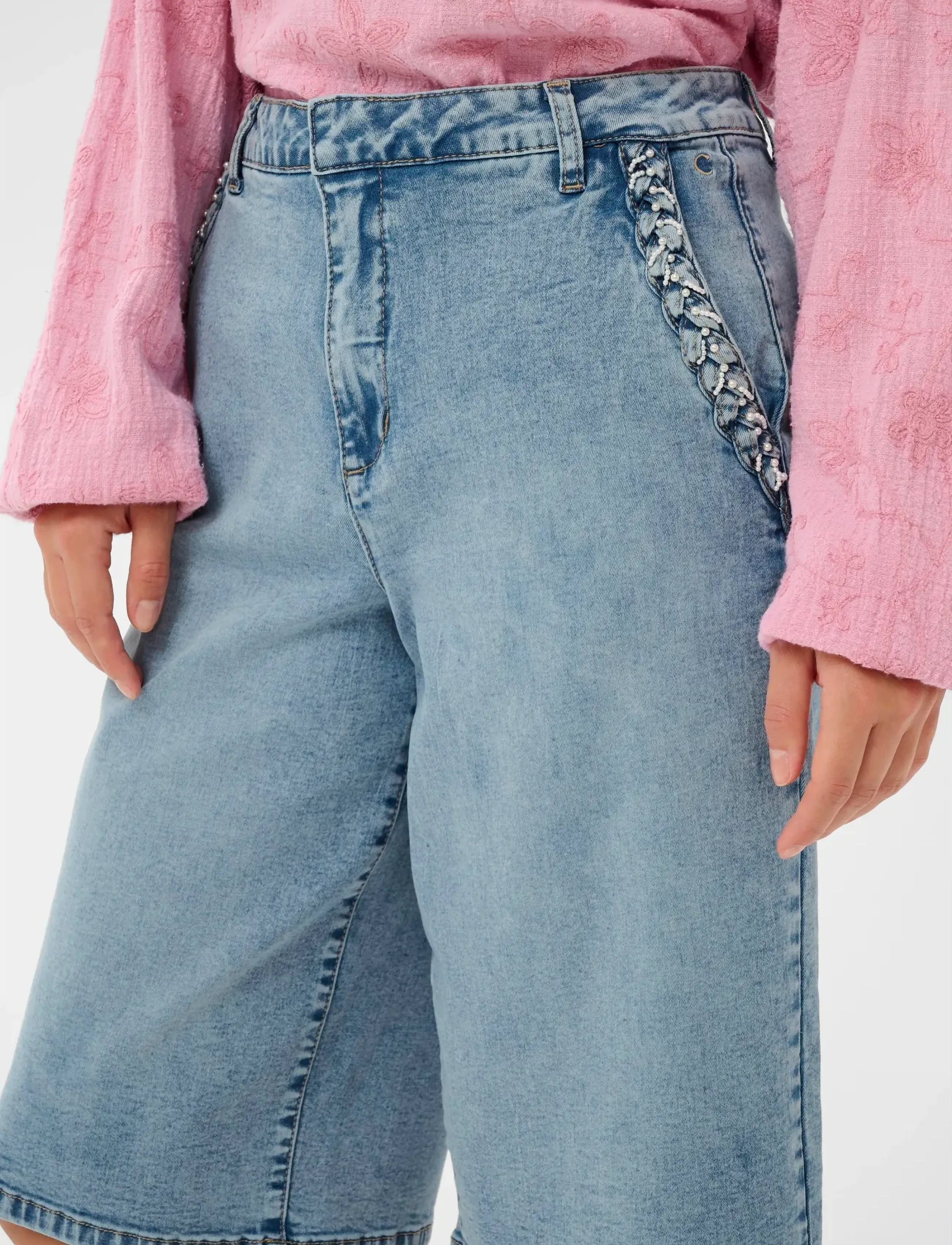 Cream - CRVisti Bermuda Shorts - lühikesed teksapüksid - duncan medium blue denim - 5
