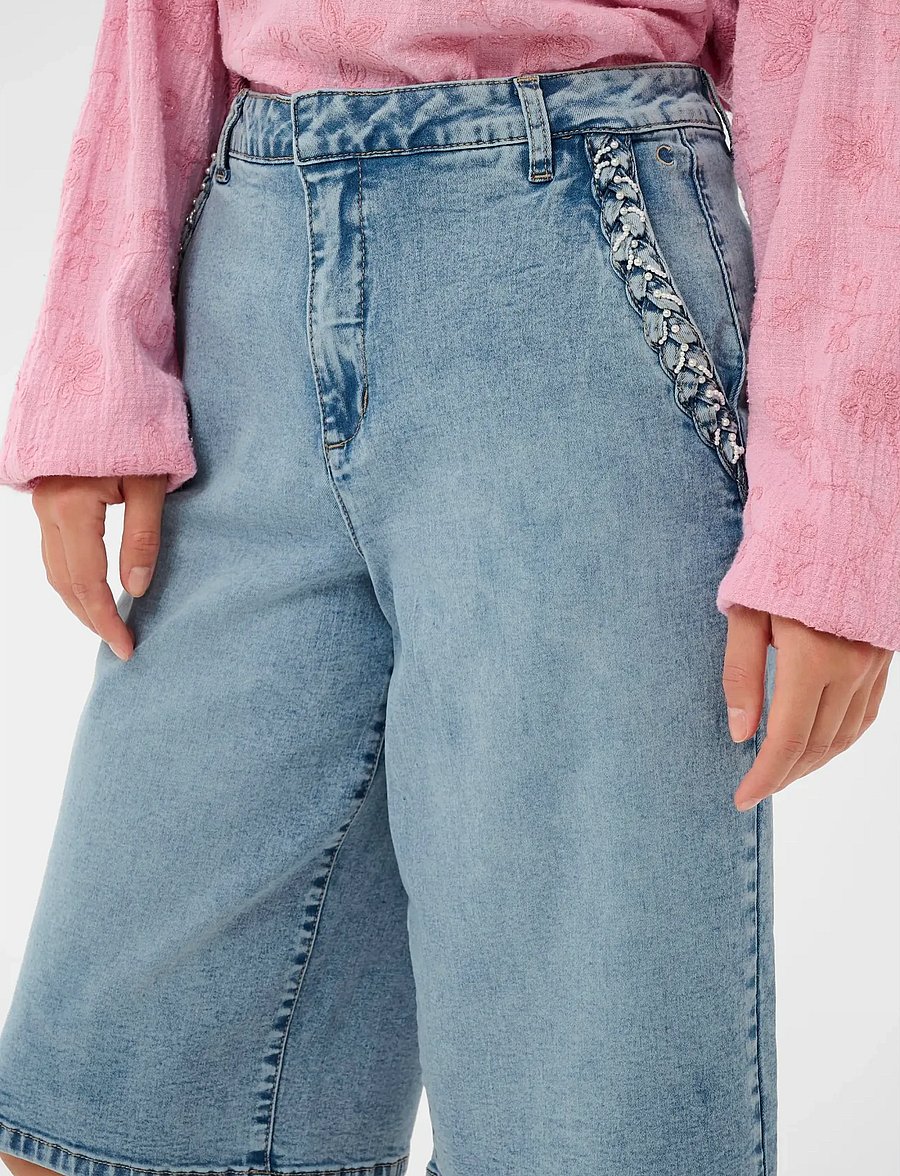 Cream - CRVisti Bermuda Shorts - jeansshorts - duncan medium blue denim - 5